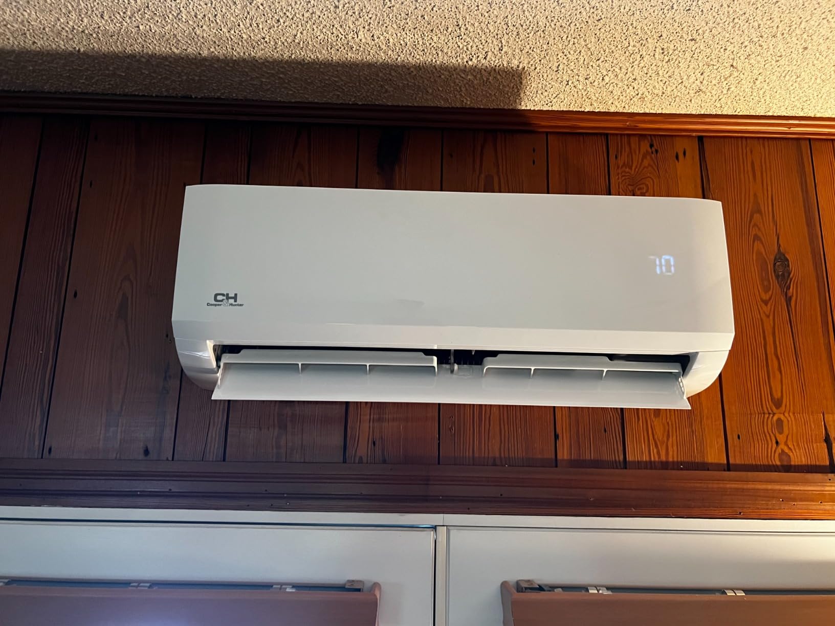 Cooper & Hunter Dual Zone 9,000 + 12,000 BTU Ductless Mini Split AC/Heating System, Pre-Charged, Heat Pump, 21.3 SEER Including 25FT Copper Line Set And Communication Wires - Customer Photo 1
