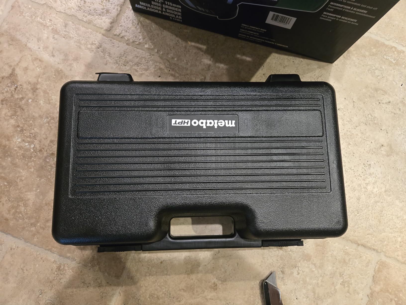 Metabo HPT 4-1/2-Inch Angle Grinder, Includes 5 Grinding Wheels & Hard Case, 6.2-Amp Motor, Compact & Lightweight, G12SR4 - Customer Photo 1