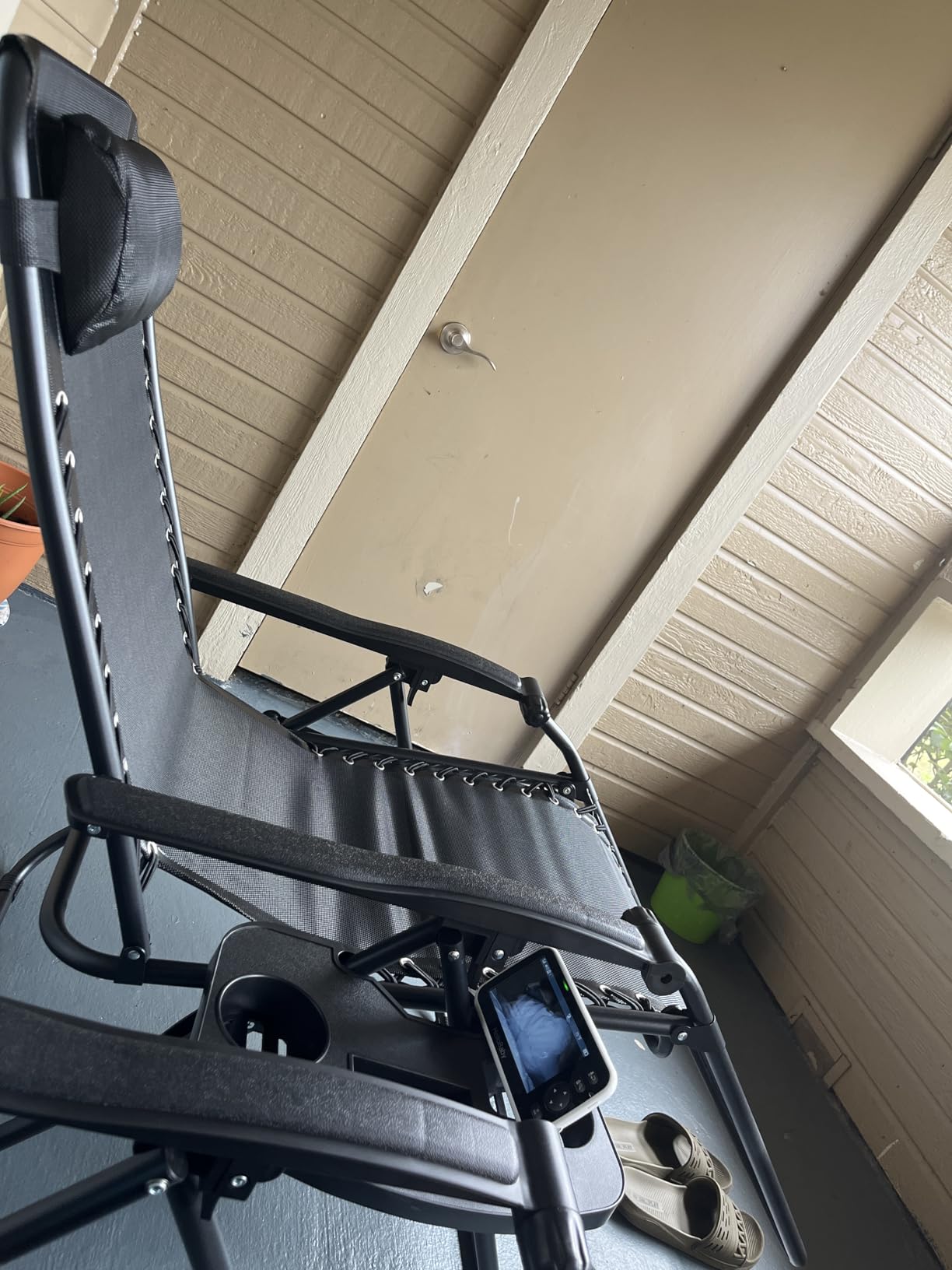 Homall Zero Gravity Chair Patio Folding Lawn Outdoor Lounge Gravity Camp Reclining Lounge Chair with Cup Holder Pillows for Poolside Backyard and Beach Set of 2 (Blue) - Customer Photo 1