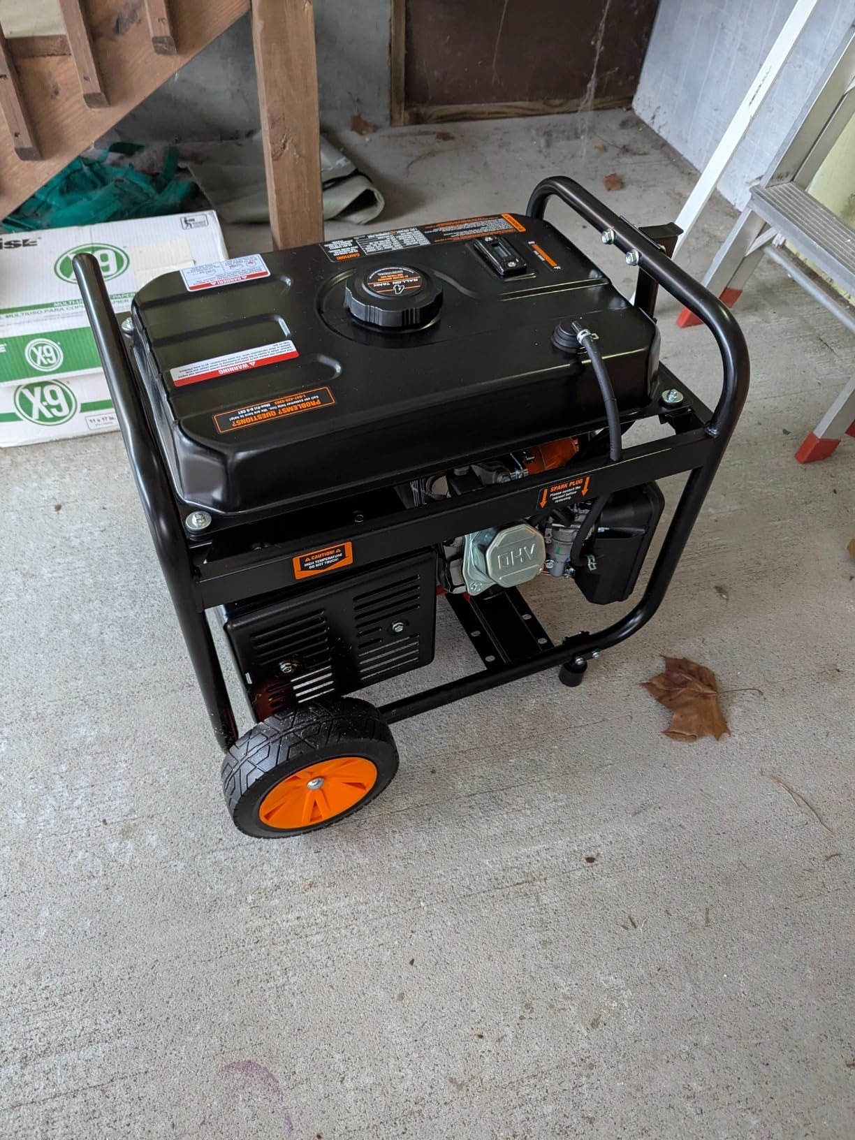 WEN 4,750-Watt 120V/240V Dual Fuel Portable Generator with Wheel Kit and Electric Start (DF475T) - Customer Photo 2