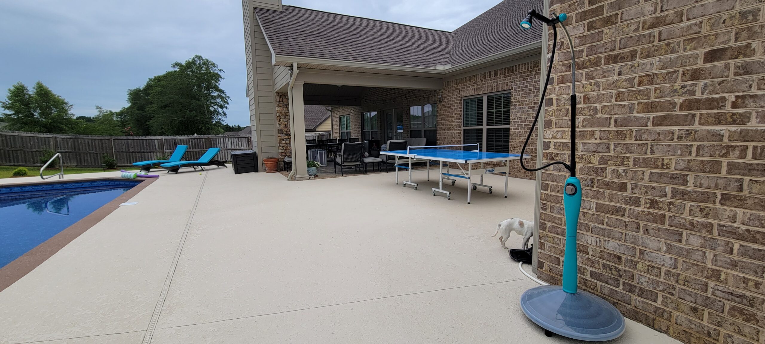 GF Garden Sunny Style Premium Solar Shower - Portable Pool & Garden Shower - Blue - Customer Photo 1