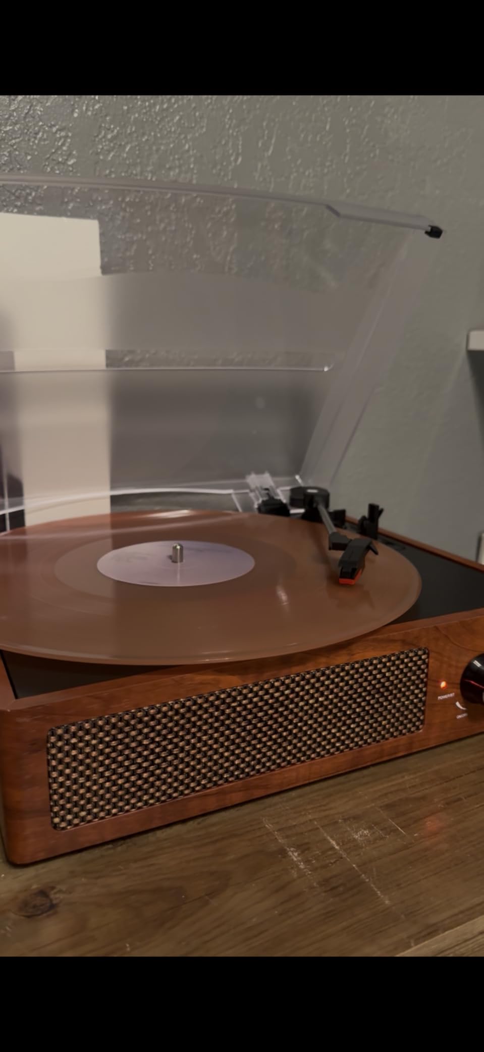 Vinyl Record Player Turntable with Built-in Bluetooth Receiver & 2 Stereo Speakers, 3 Speed 3 Size Portable Retro Record Player for Entertainment and Home Decoration - Customer Photo 1