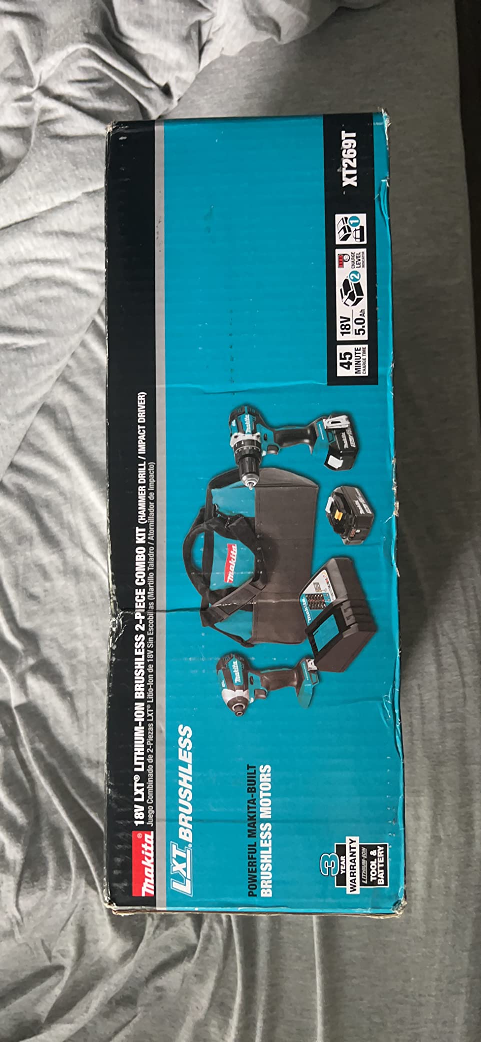 Makita XT269T 18V LXT Brushless Cordless 2-Pc Combo Kit (5.0Ah) - Customer Photo 4