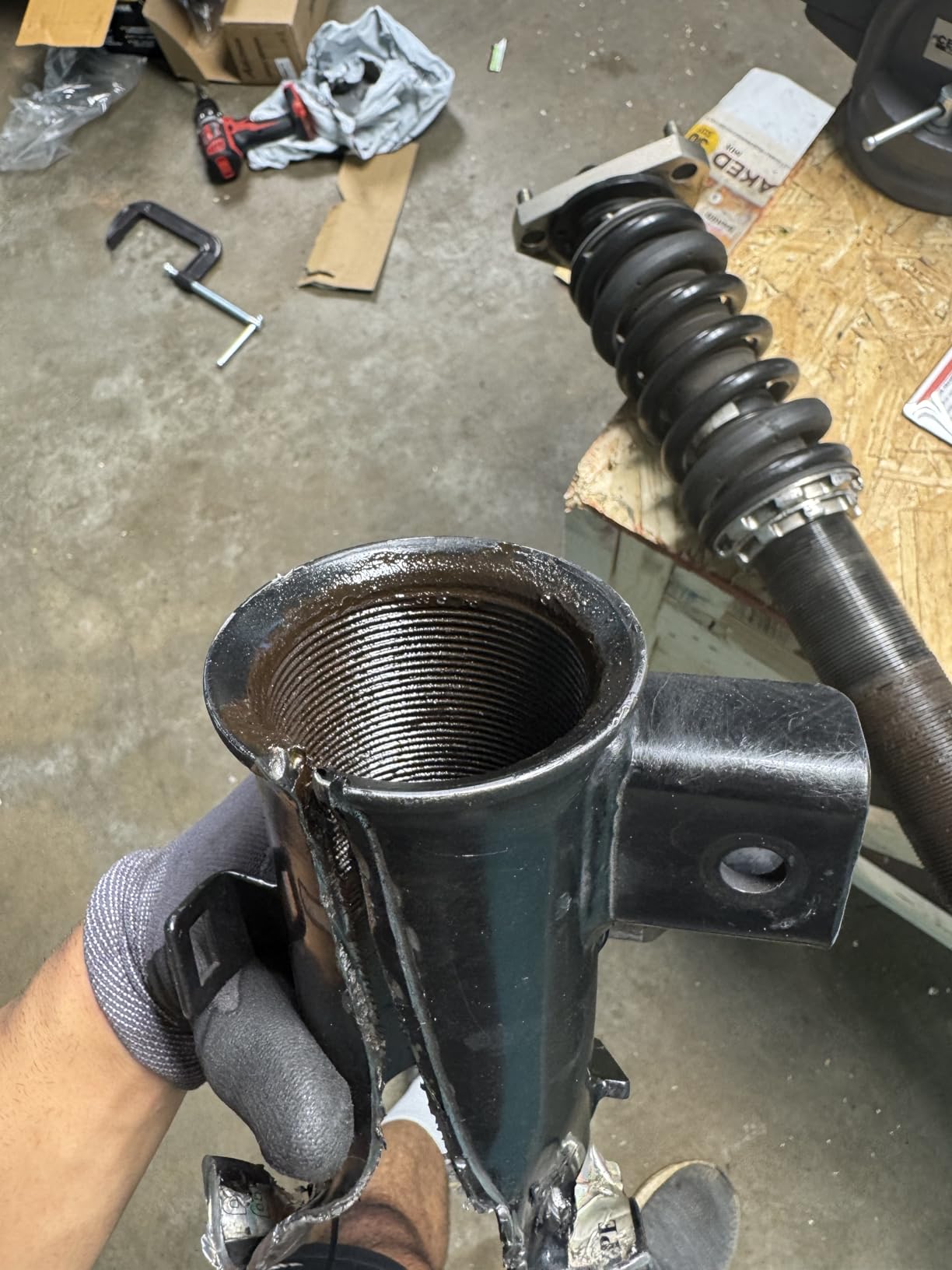 AVID POWER Angle Grinder, 7.5-Amp 4-1/2 inch Electric Grinder Power Tools with Grinding and Cutting Wheels, Flap Disc and Auxiliary Handle for Cutting, Grinding, Polishing and Rust Removal - Red - Customer Photo 1