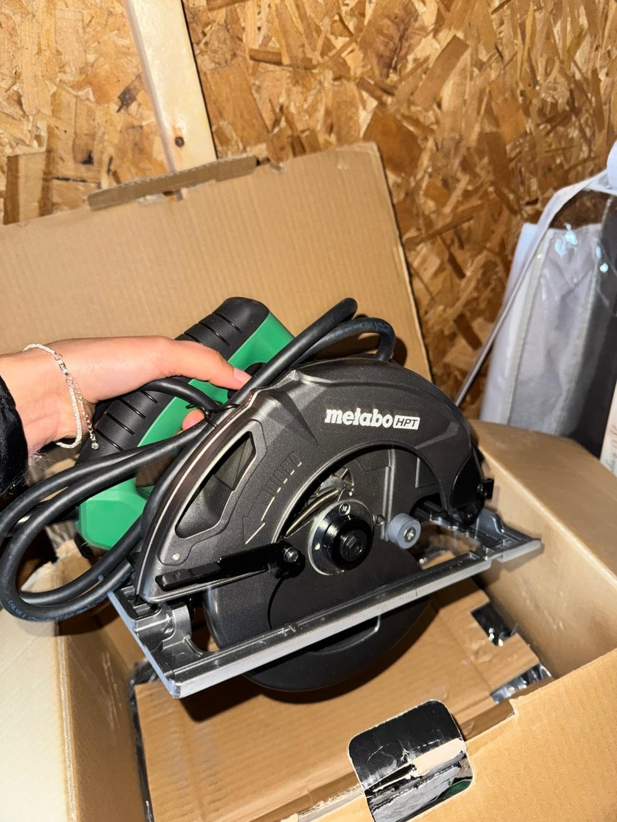 Metabo HPT 7-1/4-Inch Circular Saw Kit | 6,000 Rpm, 15-Amp Motor | Integrated Dust Blower | 24T Premium Framing/Ripping Blade | Single Handed Bevel Adjustment | C7SB3 - Customer Photo 2