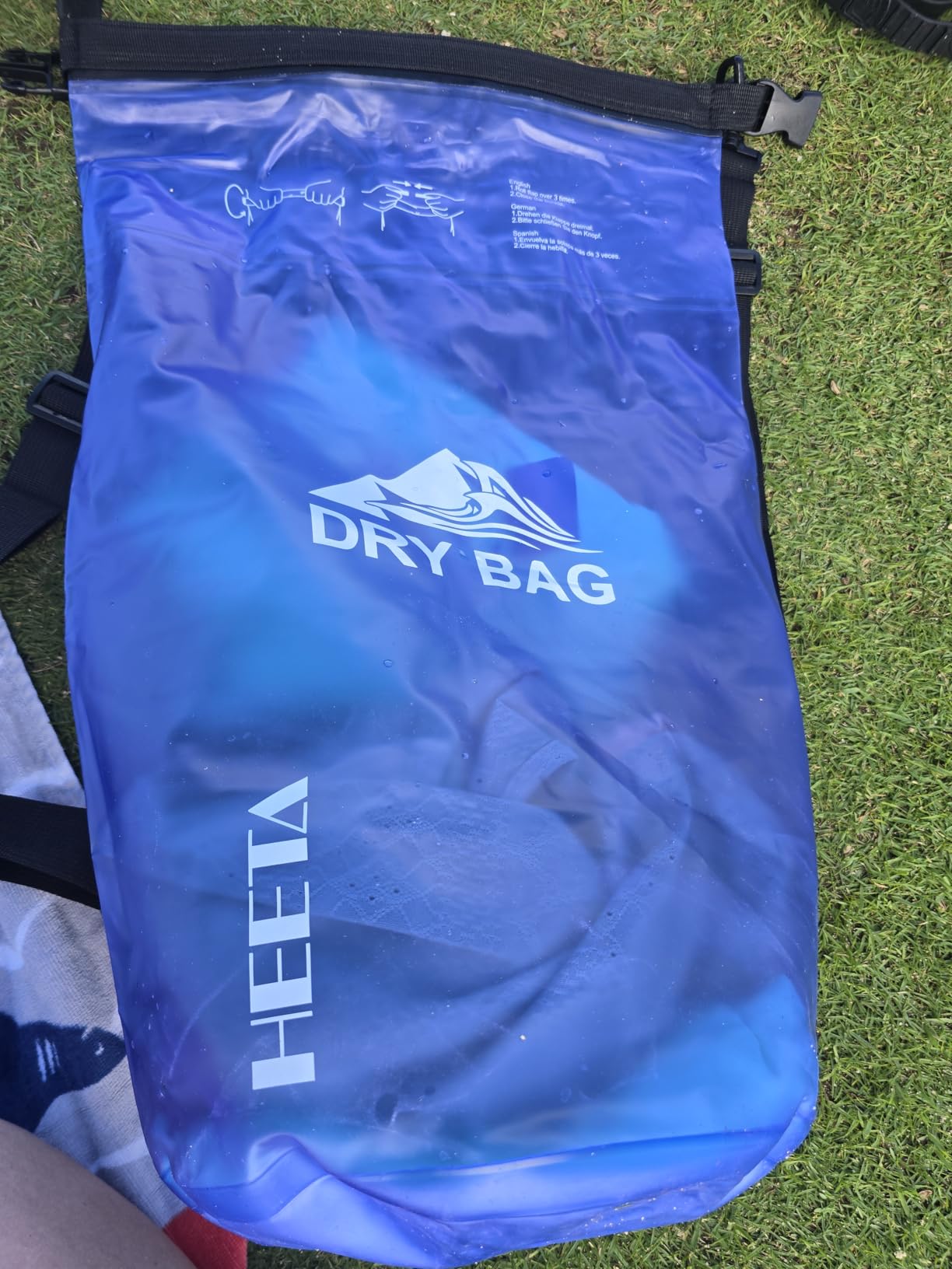 HEETA Dry Bag Waterproof for Women Men, 5L/10L/20L/30L/40L Roll Top Lightweight Dry Storage Bag Backpack with Phone Case for Travel Swimming Boating Kayaking Paddle Board Camping Beach Accessories - Customer Photo 1