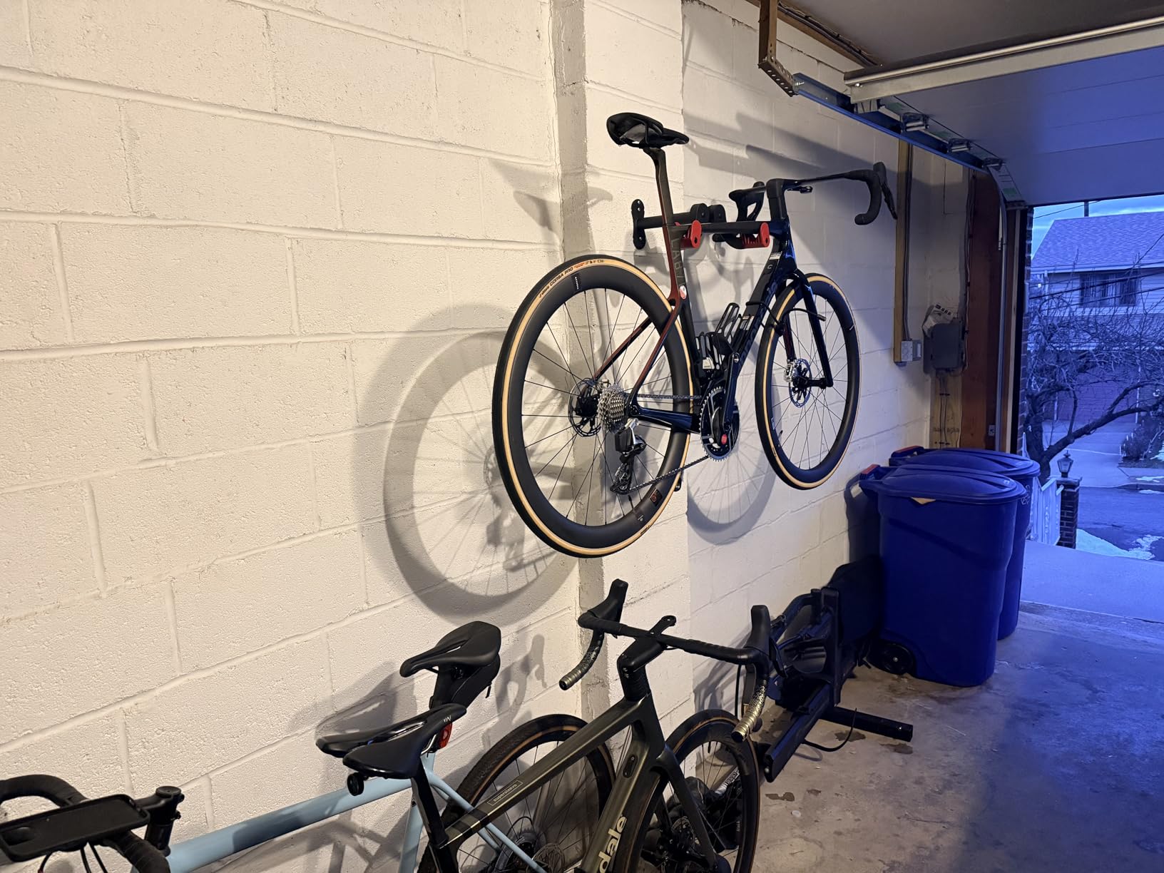 PRO BIKE TOOL Bike Wall Mount - Horizontal Indoor Bike Rack for 1 Bicycle - Bike Rack for Garage - Safe and Secure Bike Hook for Road, Mountain or Hybrid Bikes - Bike Hanger, Bicycle Storage - Customer Photo 1