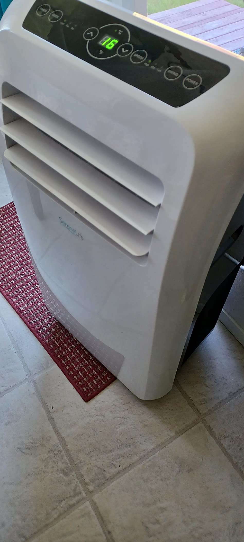 SereneLife Portable Air Conditioner With Heat & Built-in Dehumidifier 10,000 BTU, Portable Heater & AC For Rooms up to 450 Sq Ft - Remote Control & Window Mount Exhaust Kit Included - Customer Photo 4