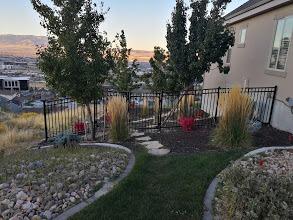 XCEL Fence Black Steel Anti-Rust Fence Panel - Flat Top/Picket Bottom - 3-Rail - 5'FT H X 6.5'FT W- Easy Installation - for Residential, Outdoor, Yard, Garden, 3-Rail, 1 Post Included - Customer Photo 1