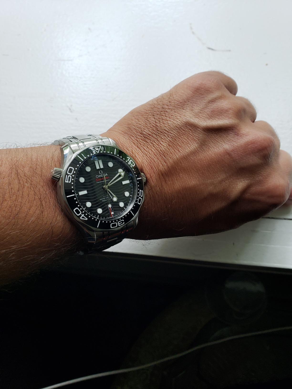 Omega Seamaster Diver 300M Co-Axial Master Chronometer Black Dial Men's Watch 210.30.42.20.01.001 - Customer Photo 1