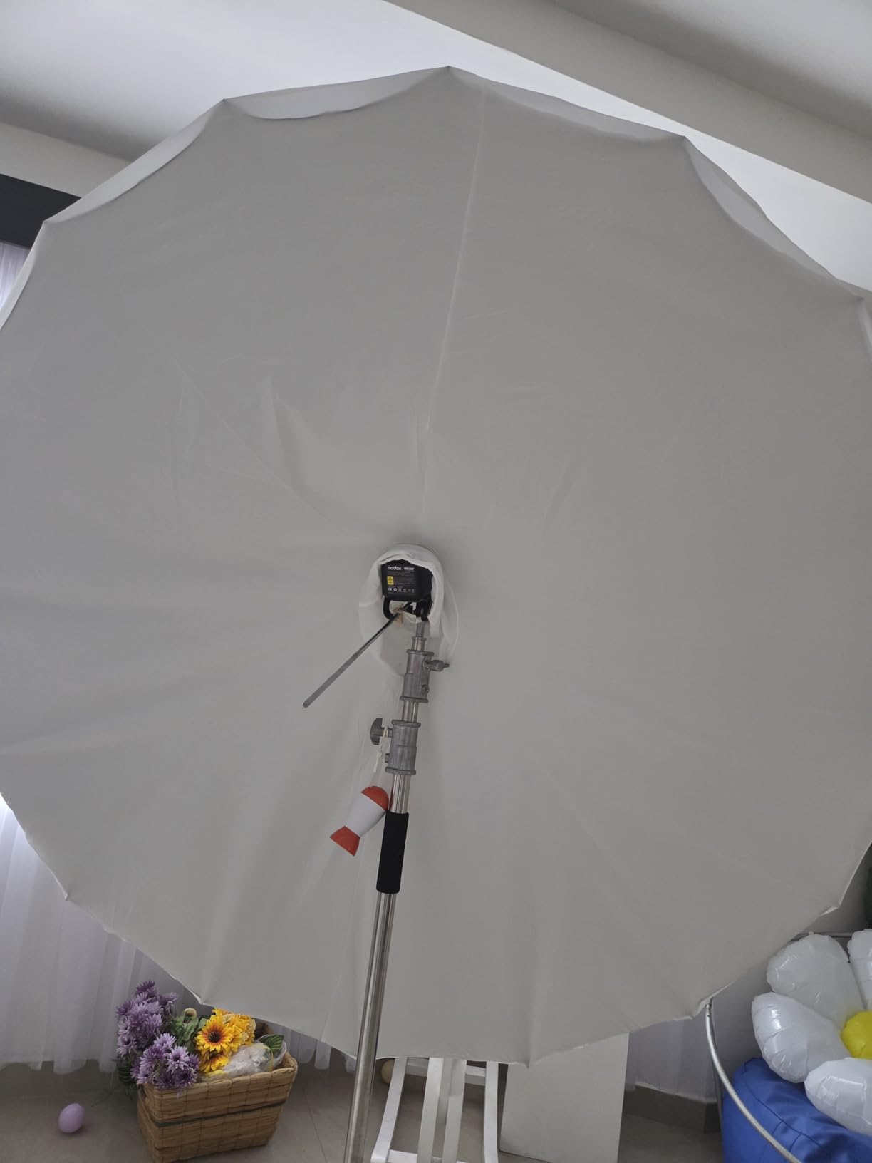 Godox 70 inch 180cm Black White Reflective Umbrella Studio Photography Umbrella, White Inner with Large Diffuser Cover, Bag customer photo 2