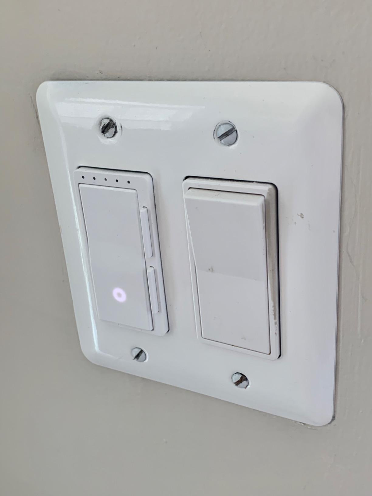 Feit Electric Smart Dimmer Switch, Neutral Wire Required for Installation, Compatible with Amazon Alexa and Google Assistant, Smart Dimmer Light Switch, White, Model:DIM/WiFi - Customer Photo 1