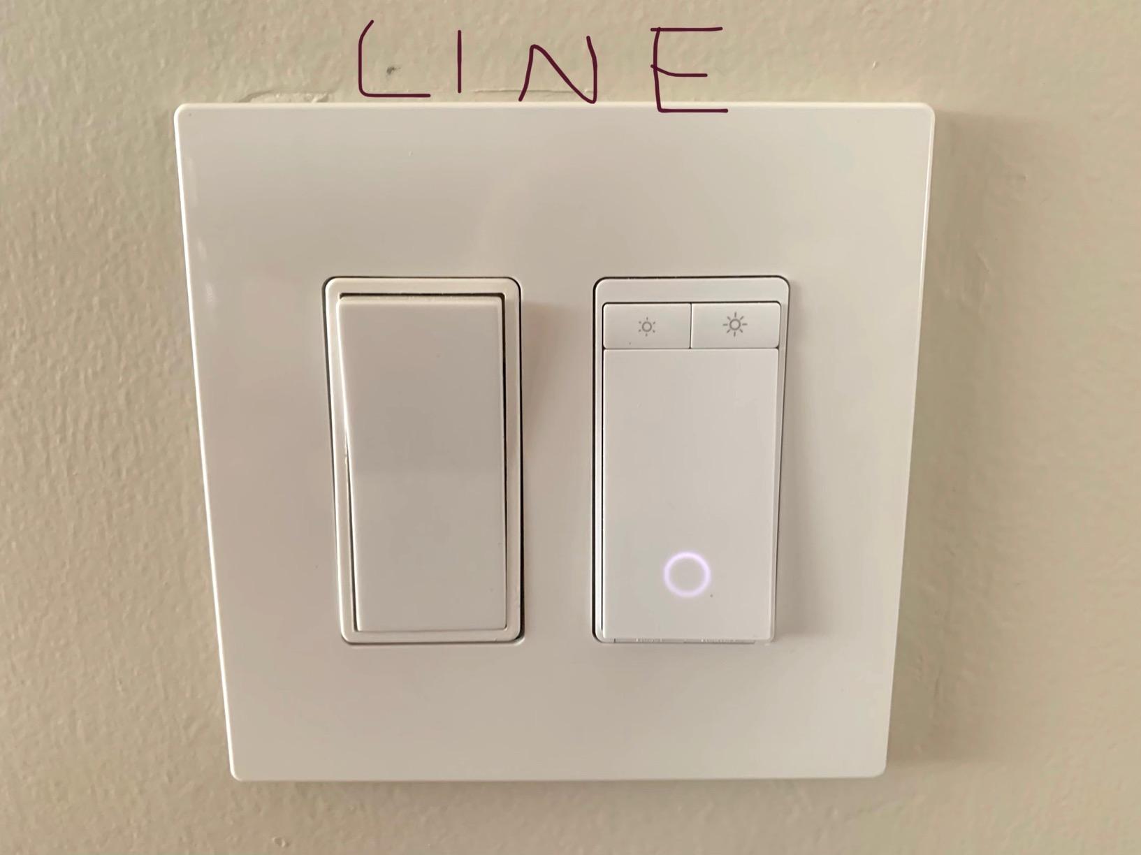 Feit Electric Smart Dimmer Switch, Neutral Wire Required for Installation, Compatible with Amazon Alexa and Google Assistant, Smart Dimmer Light Switch, White, Model:DIM/WiFi - Customer Photo 2