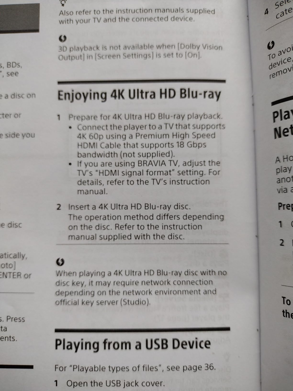 Sony UBP-X800M2 4K Ultra HD Blu-ray Player with HDR Bundle with 6-Feet High Speed Premium HDMI Cables and Ethernet Cable (3 Items) - Customer Photo 2