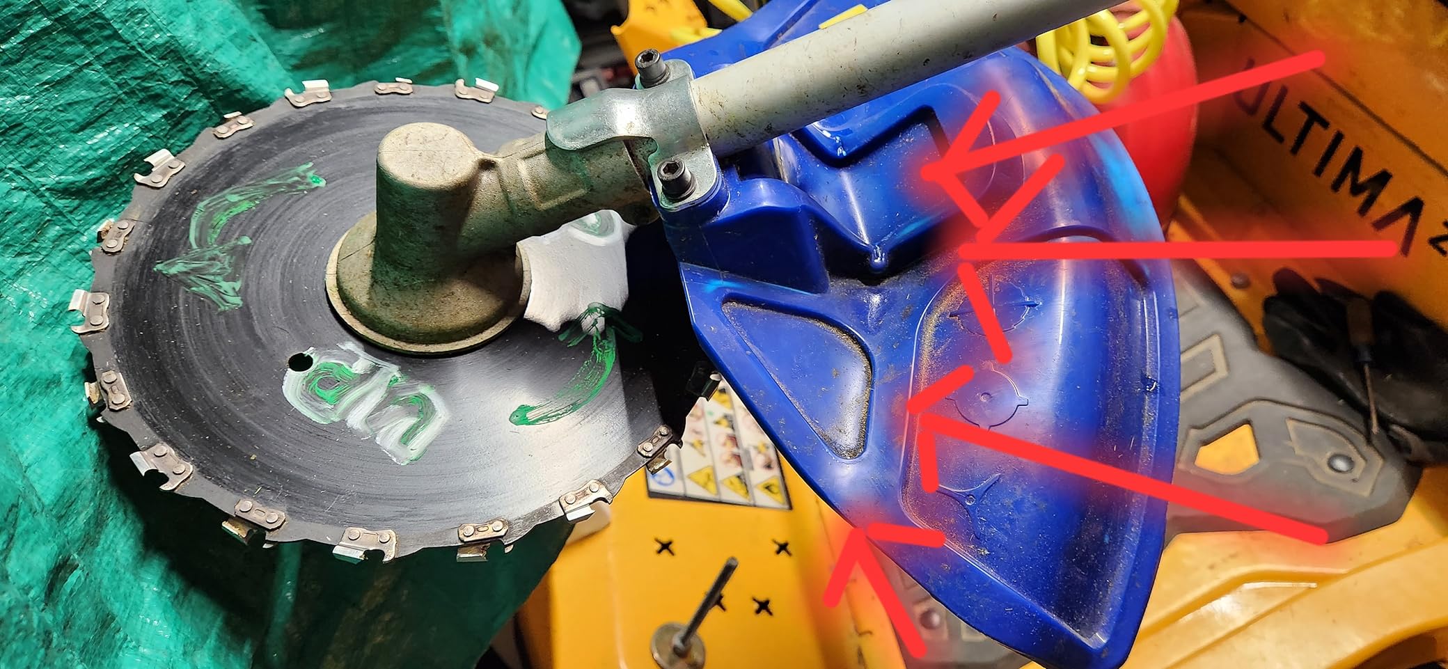 WILD BADGER POWER 26cc Weed Wacker Gas Powered, 3 in 1 String Trimmer/Edger 17'' with 10'' Brush Cutter,Rubber Handle & Shoulder Strap Included - Customer Photo 1