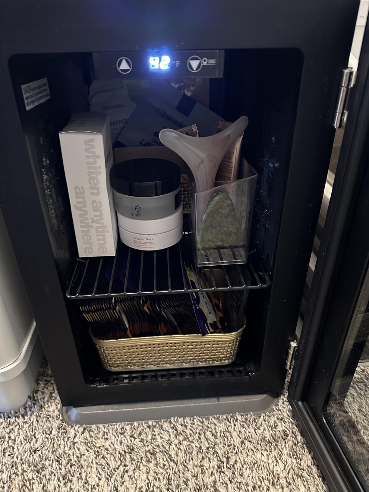 Antarctic Star Beverage Refrigerator Cooler-85 Can Mini Fridge Glass Door for Soda Beer Wine Stainless Steel Glass Door Small Drink Dispenser Digital Display for Home, Office Bar,2.4cu.ft - Customer Photo 1