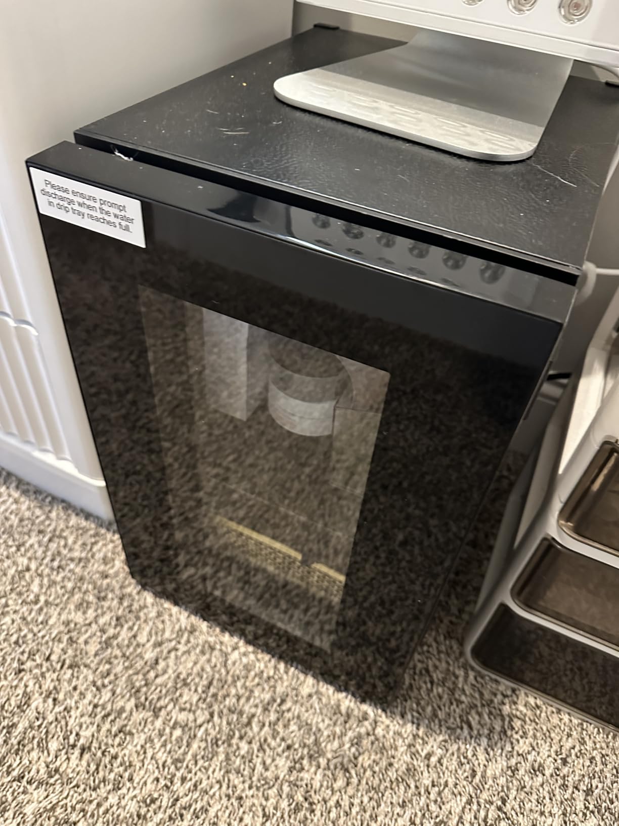 Antarctic Star Beverage Refrigerator Cooler-85 Can Mini Fridge Glass Door for Soda Beer Wine Stainless Steel Glass Door Small Drink Dispenser Digital Display for Home, Office Bar,2.4cu.ft - Customer Photo 2