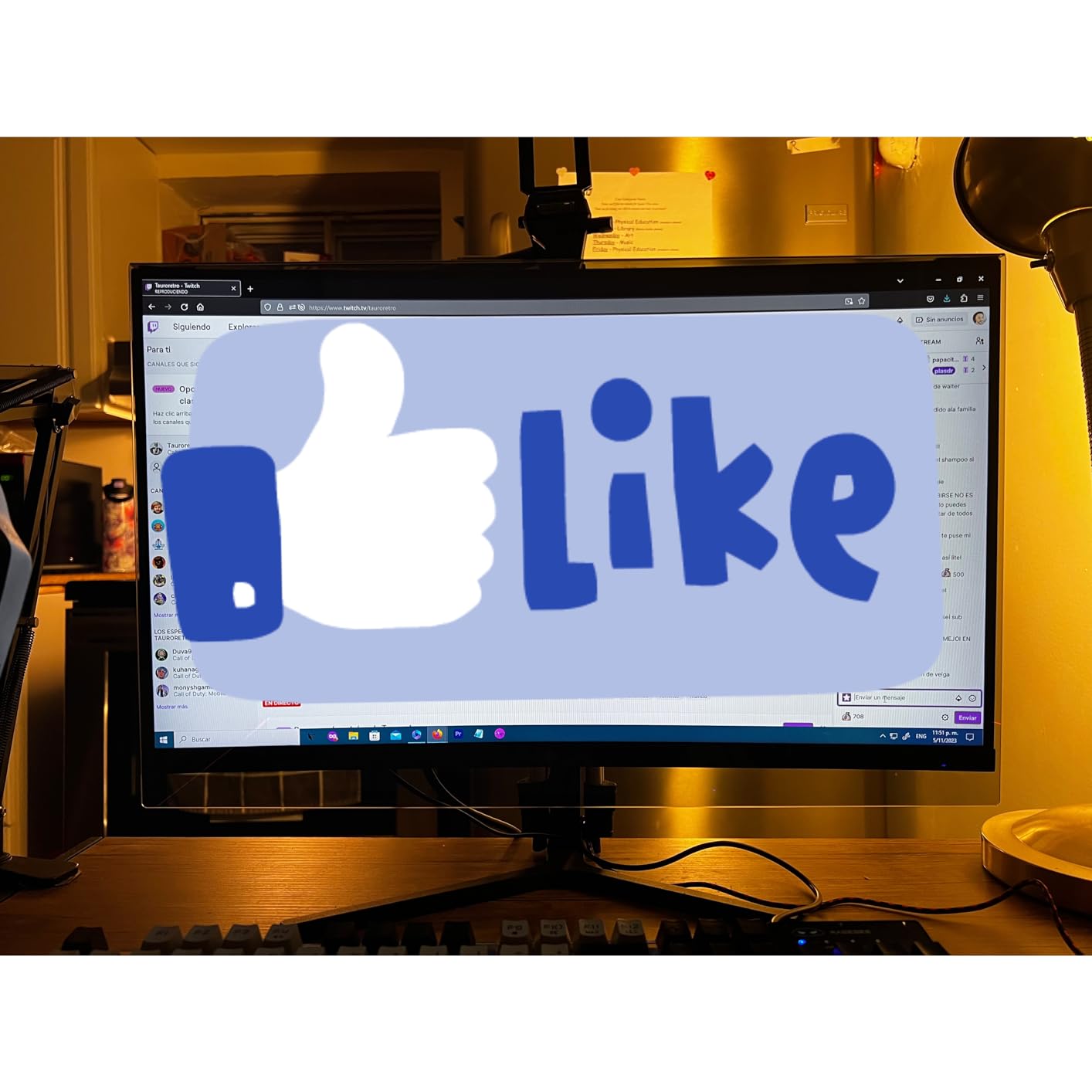 MOSISO 23-24 inch Computer Blue Light Blocking Screen Protector Anti-UV Eye Protection Filter Film Panel for Diagonal 23,23.6,23.8,24 inch 16:9 Widescreen Desktop PC LED Monitor(21.26x13.39 inch/LxW) - Customer Photo 2