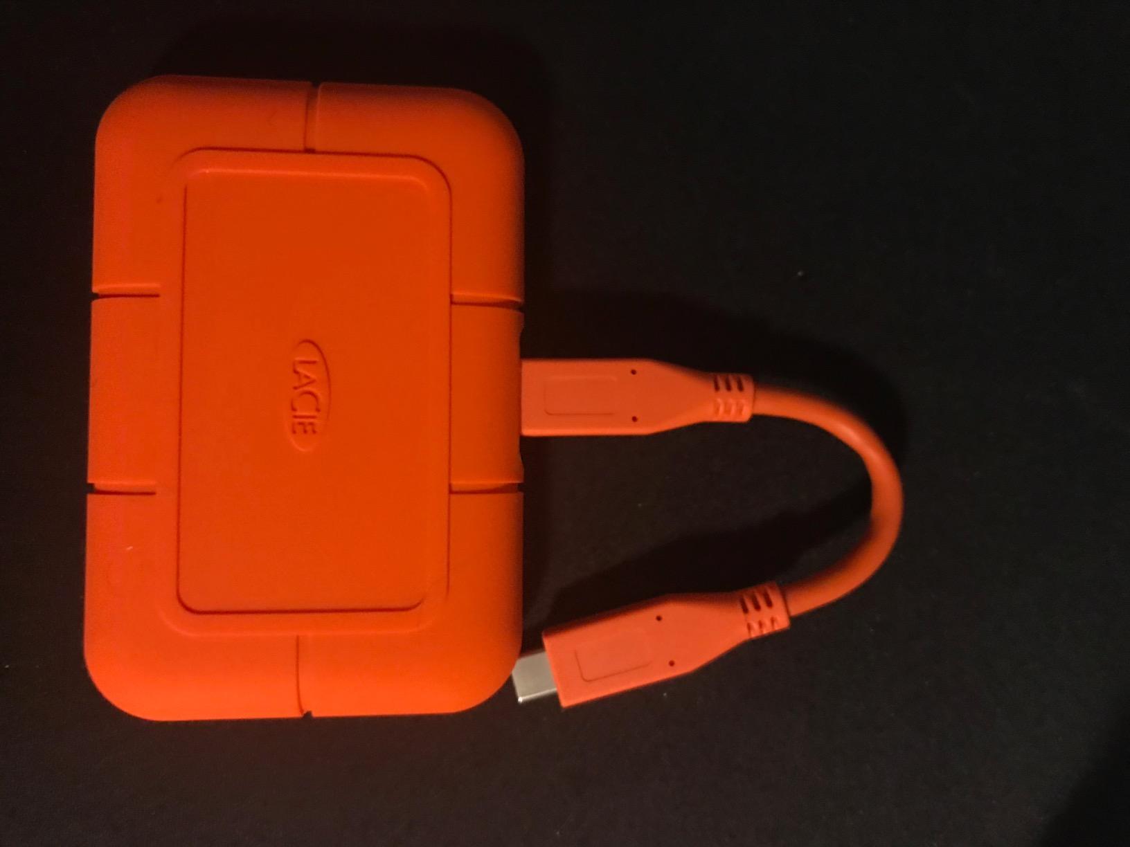 LaCie Rugged SSD 1TB Solid State Drive - USB-C USB 3.2 NVMe speeds up to 1050MB/s Customer Review LaCie Rugged SSD 1TB Solid State Drive - USB-C USB 3.2 NVMe speeds up to 1050MB/s - Customer Photo 2