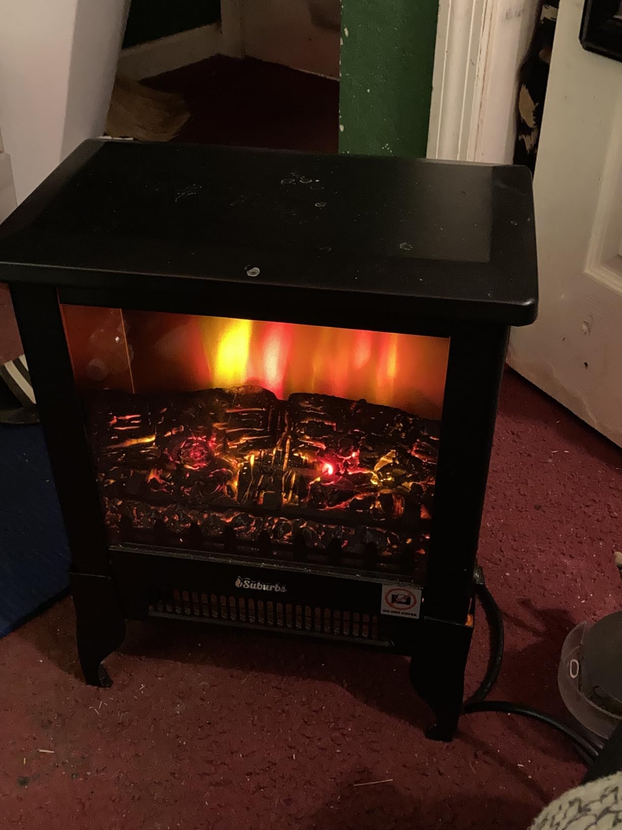 TURBRO Suburbs TS17 Compact Electric Fireplace Stove, 18