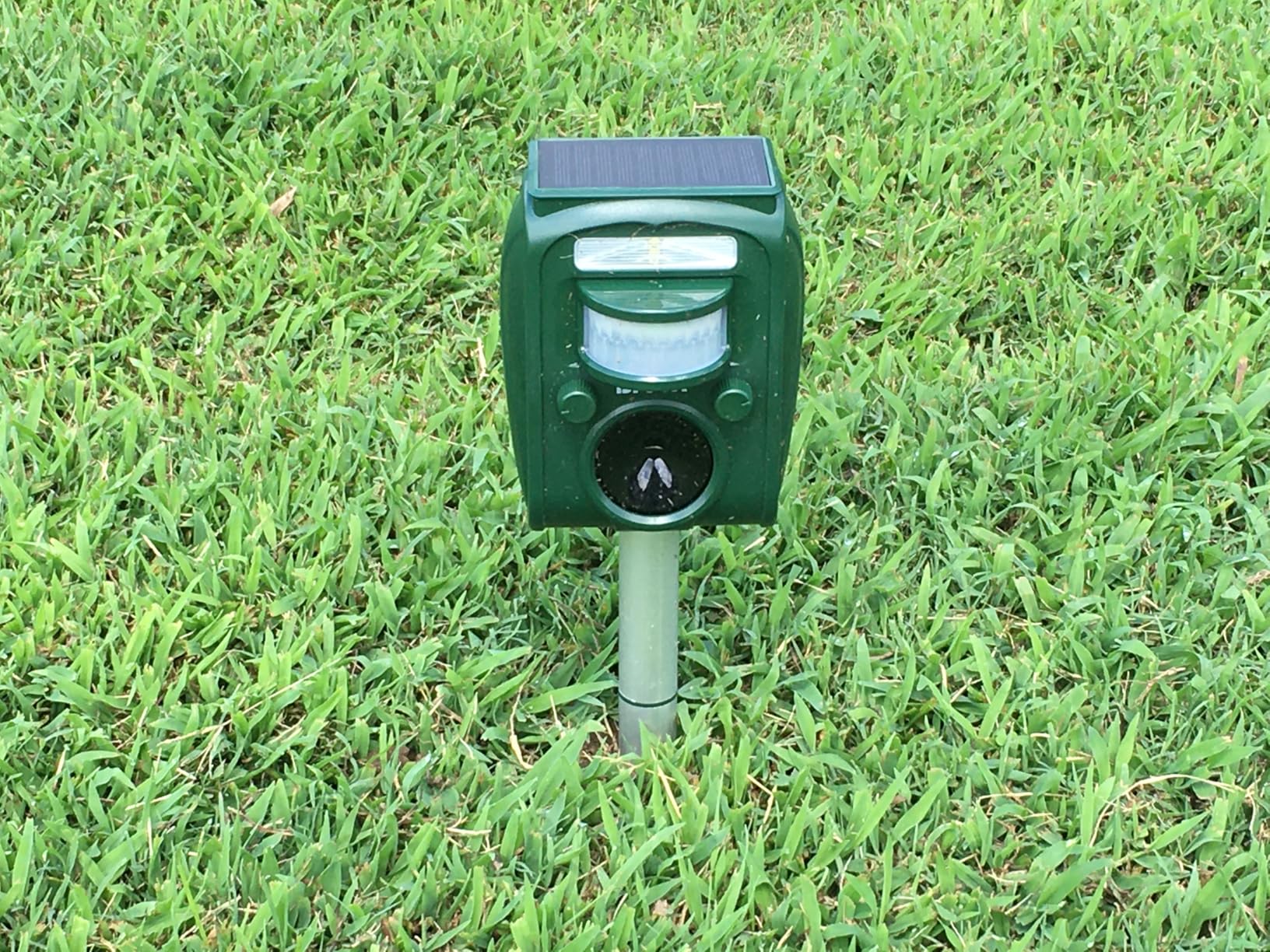 Broox 2025 Upgraded Solar Animal Repellent, Cat Repellent Outdoor, Squirrel Repellent, Deer Repellent, Ultrasonic pest Repeller, Waterproof IP 65, Motion Detection, Dog, Raccoon, Skunk, Rabbit, Rodent - Customer Photo 2