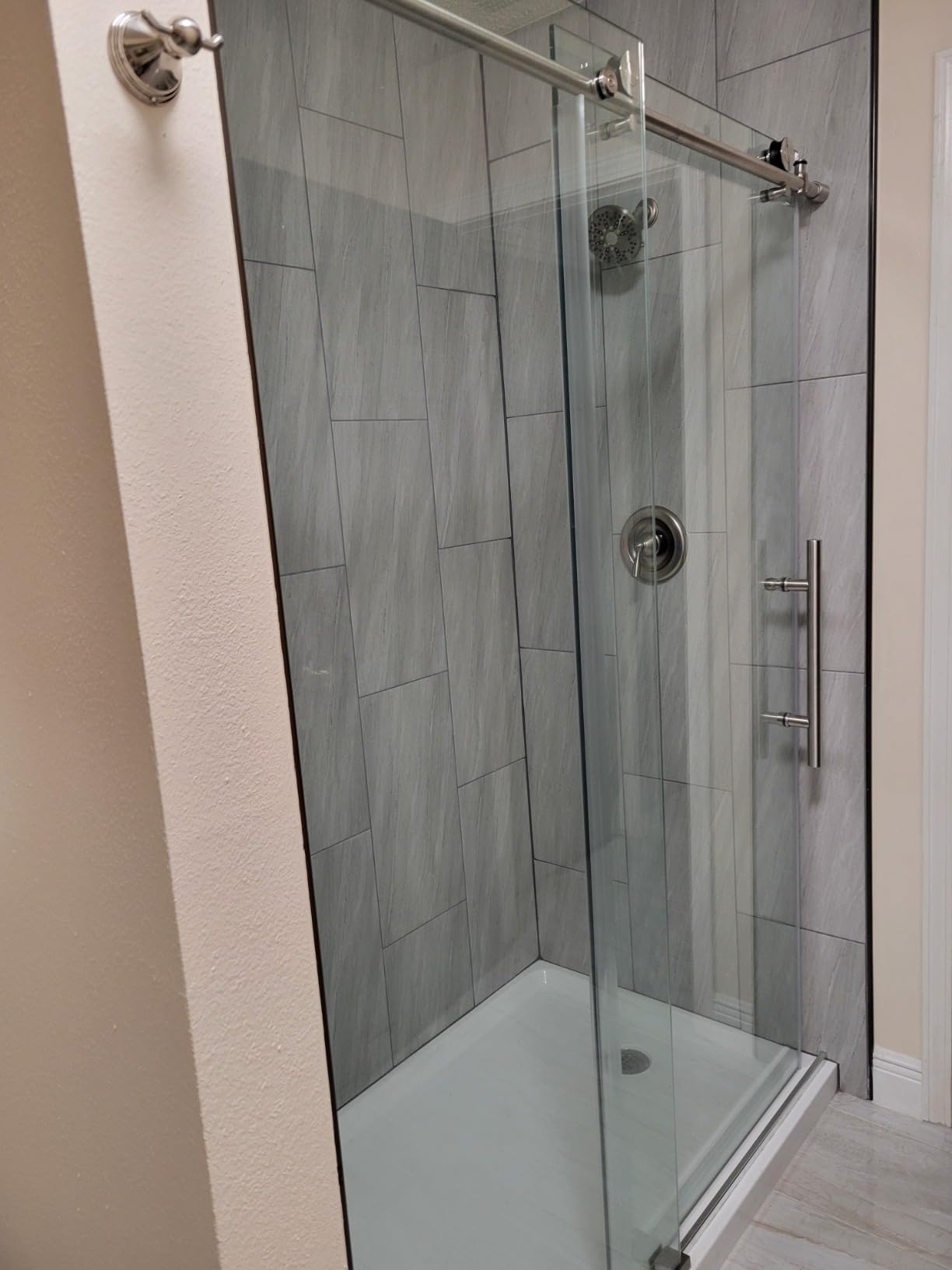 Woodbridge Frameless Sliding Shower Door, 56