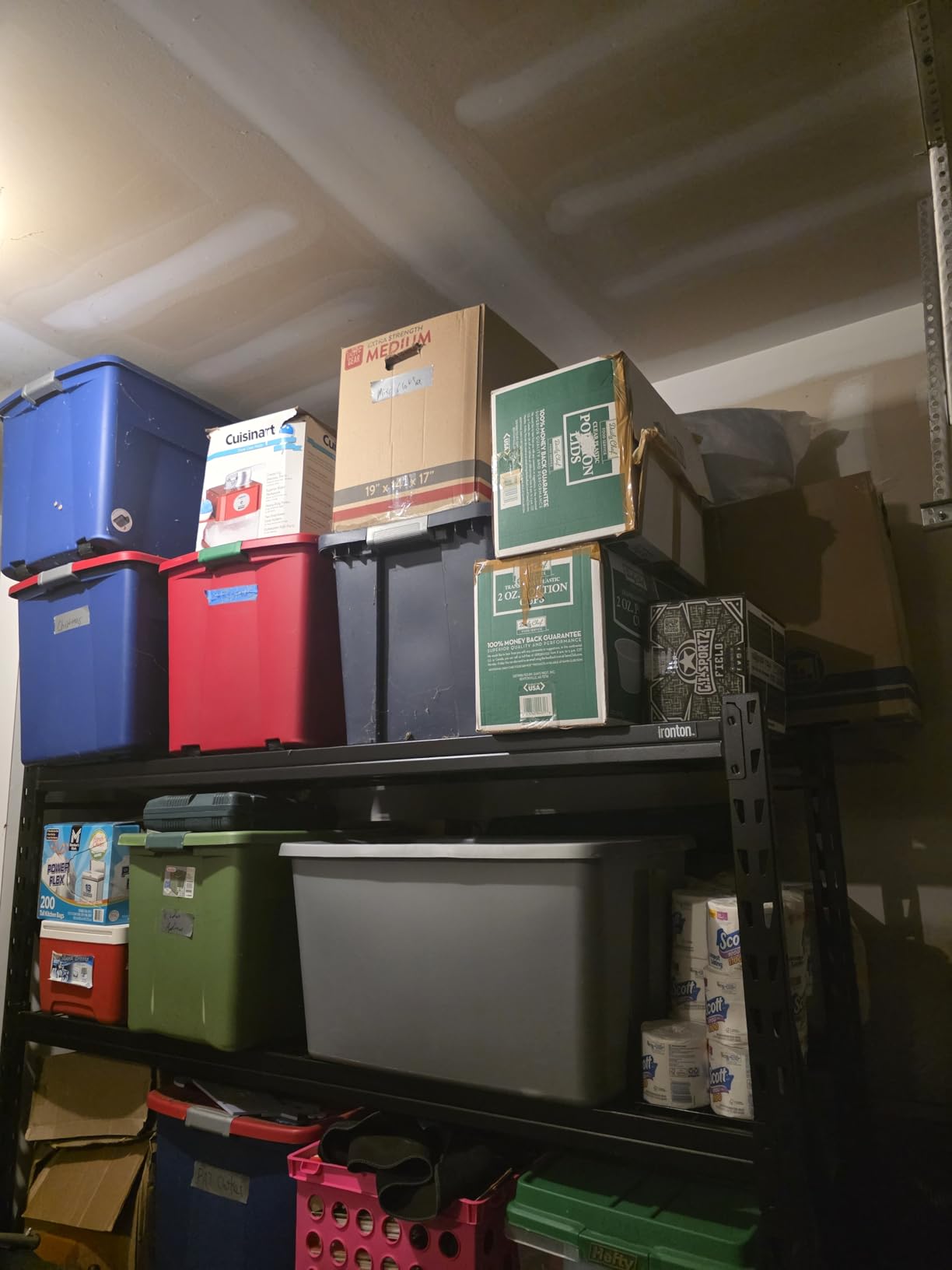 Ironton 4-Tier Industrial Steel Shelving Unit, 8,000-Pound Load Capacity, Garage Storage Rack, 77