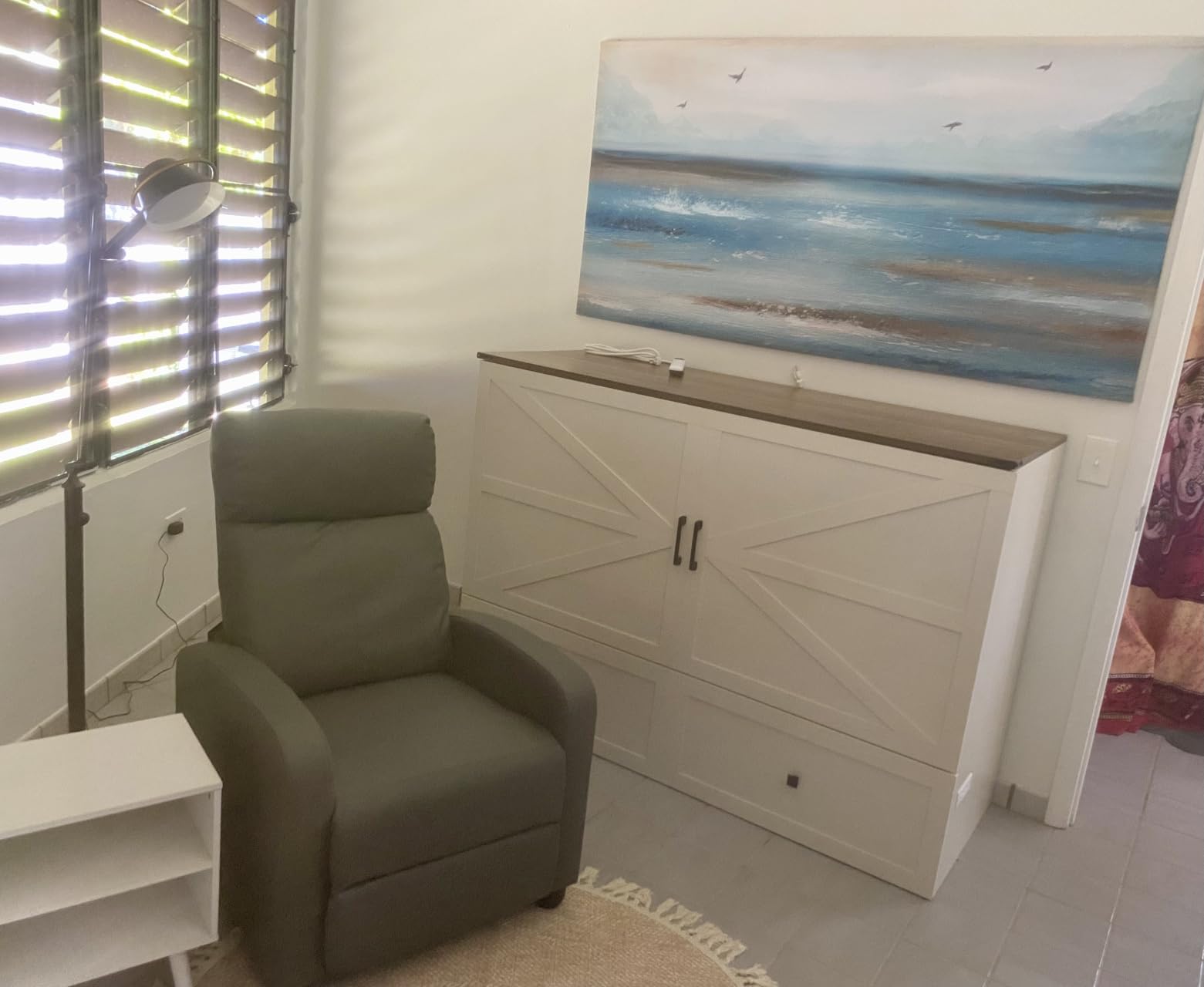 Yaheetech Recliner Chair PU Leather Recliner Sofa Home Theater Seating with Lumbar Support Overstuffed High-Density Sponge Push Back Recliners Armchair for Living Room - Customer Photo 2