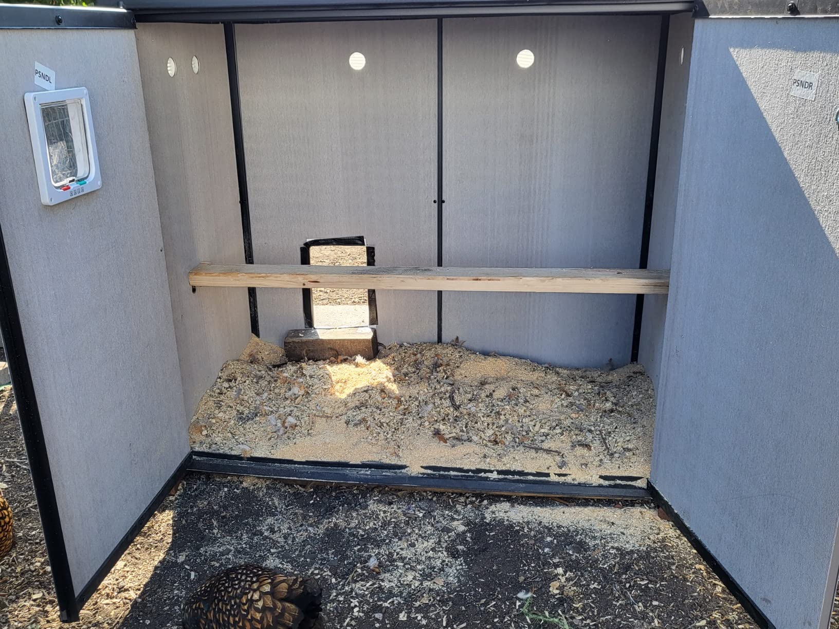 Keter Patio Store 4.6 x 4.0 ft. Resin Outdoor Storage Shed with Paintable and Drillable Walls for Customization-Perfect for Yard Tools and Pool Toys, Grey - Customer Photo 4