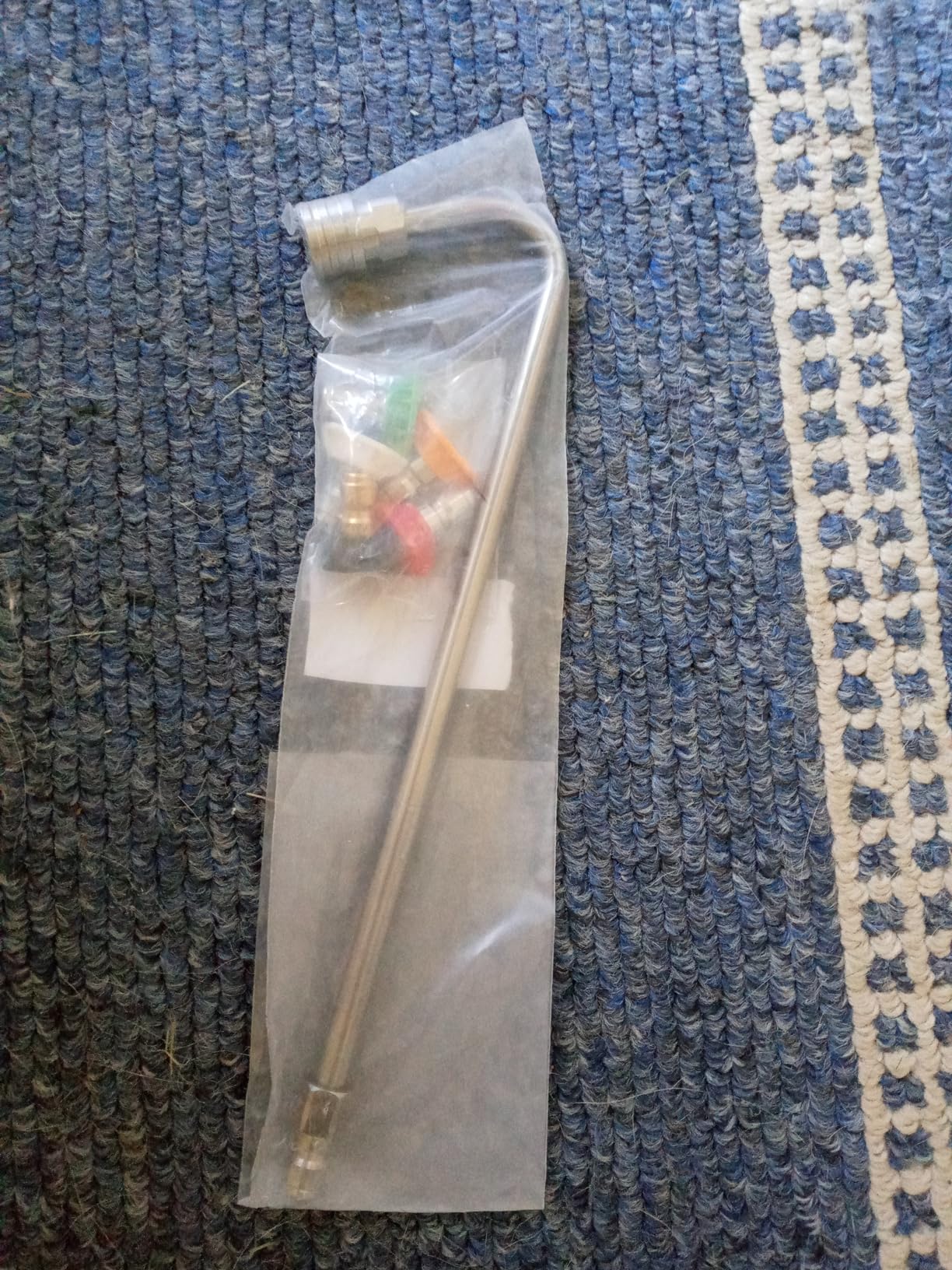 RIDGE WASHER Gutter Cleaner Attachment for Pressure Washer, 120 Degree, Extension Wand Angled for Gutter Cleaning with 5 Spray Nozzle Tips, 1/4 Inch Quick Connect, 13 Inch, 4000 PSI - Customer Photo 1