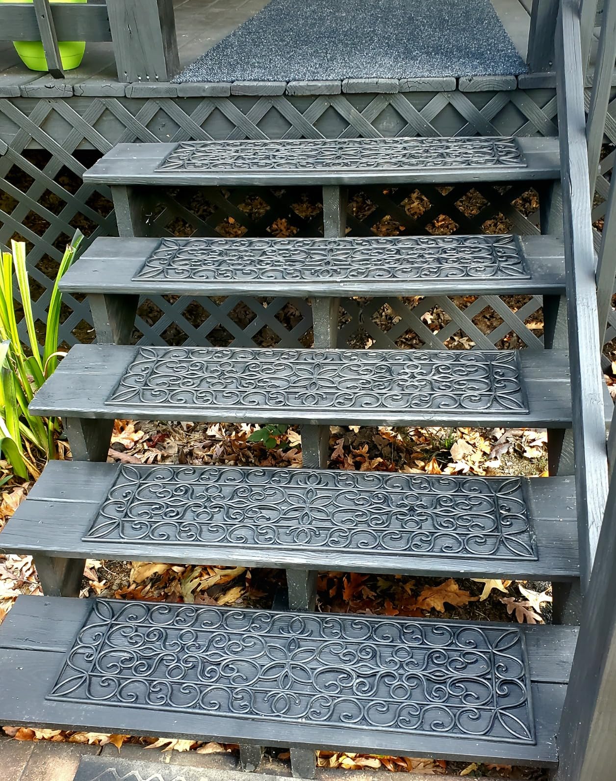 FINEHOUS Rubber Stair Treads Non-Slip Outdoor 35