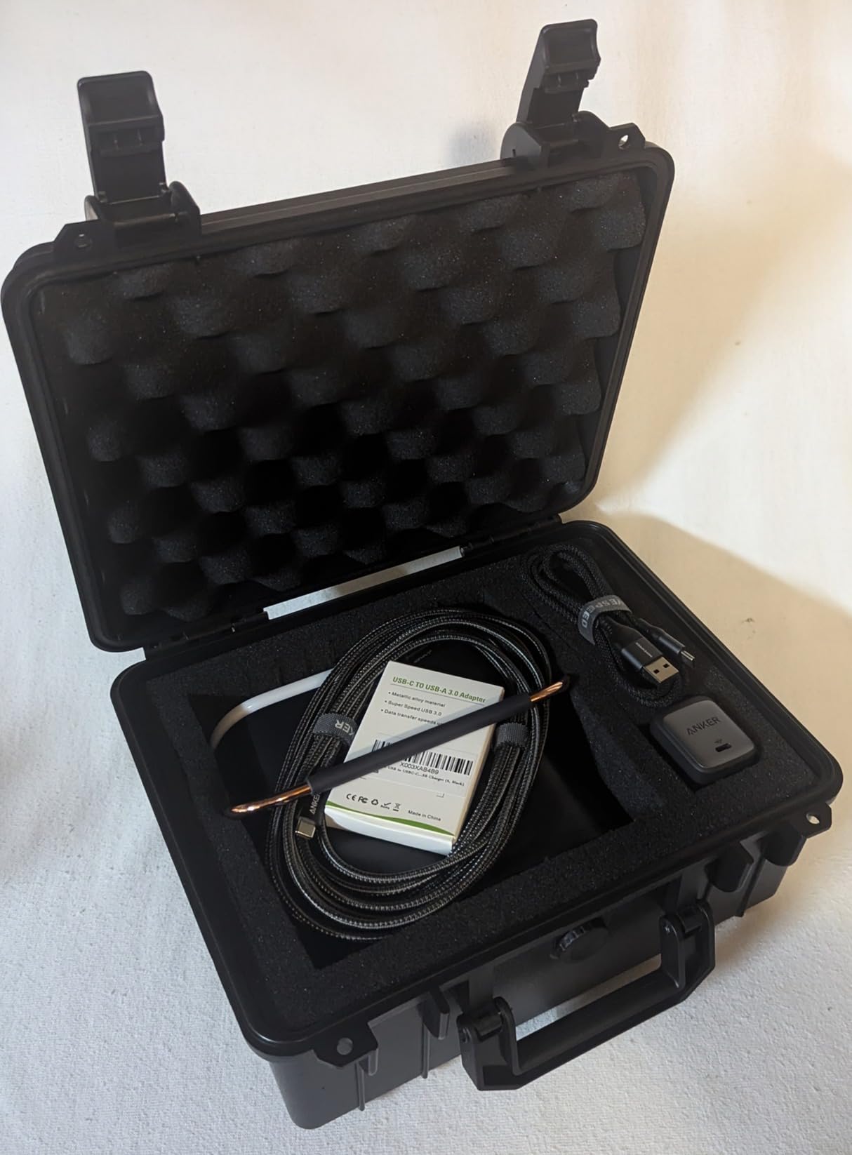 HUL 11in x 8in x 5in Waterproof Hard Case with Customizable Pluck Foam Interior for Test Instruments Compact Cameras and Tools - Customer Photo 3