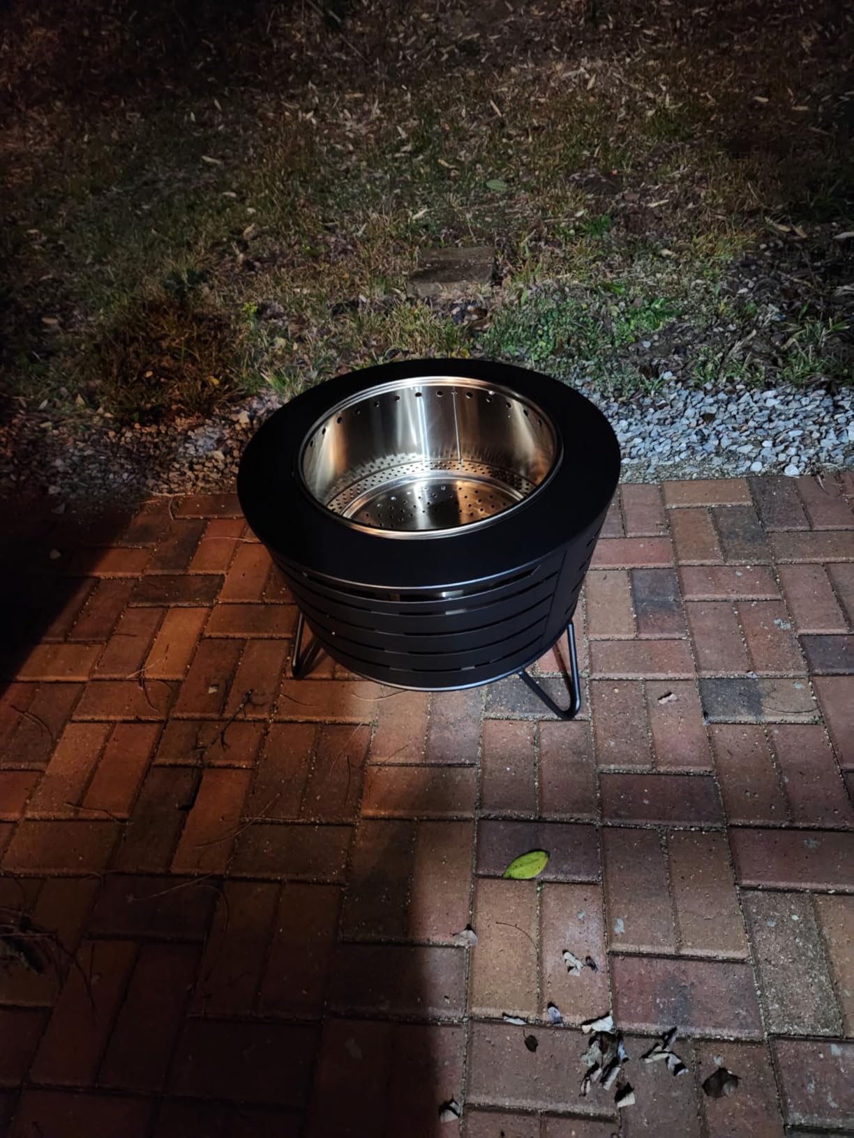 TIKI Patio Smokeless Fire Pit, 25 in Wood Burning Fire Pit with Cover customer photo 1