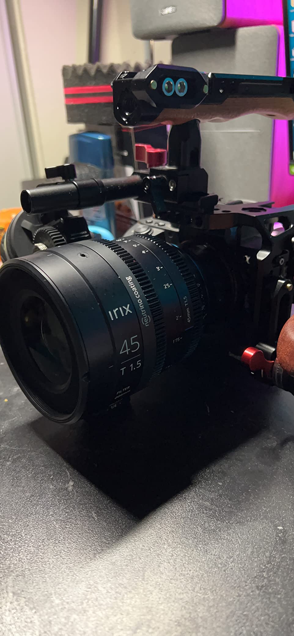 Irix Cine 45mm T1.5 Cinema Lens for Sony E-Mount Cameras | Military Certified for Humidity and Freezing Rain/Icing | Compatible with Magnetic Filters | Distance Scale in Feet - Customer Photo 1