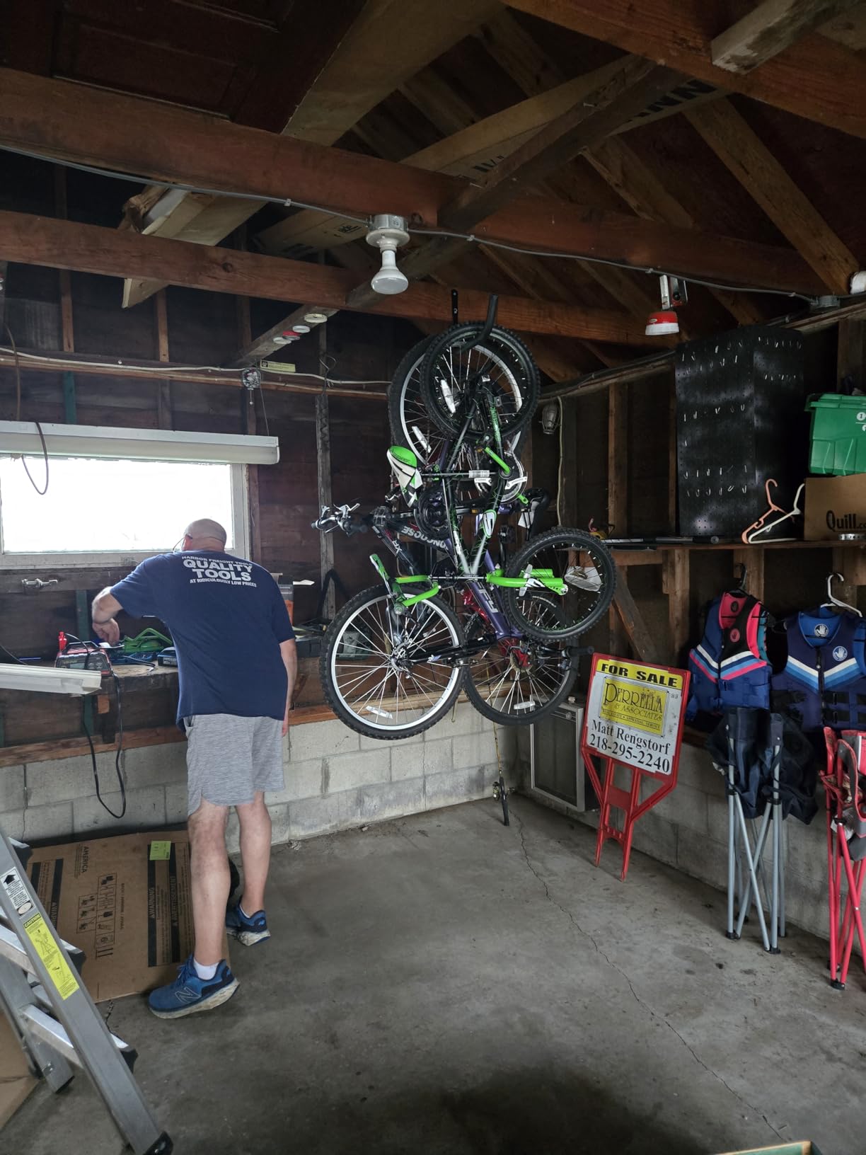Vahodegn Garage Storage Heavy Duty Hooks, 15Inch Jumbo Arm Kayak Rack, 6 Pack Wall Mount Canoe Hangers - Customer Photo 2