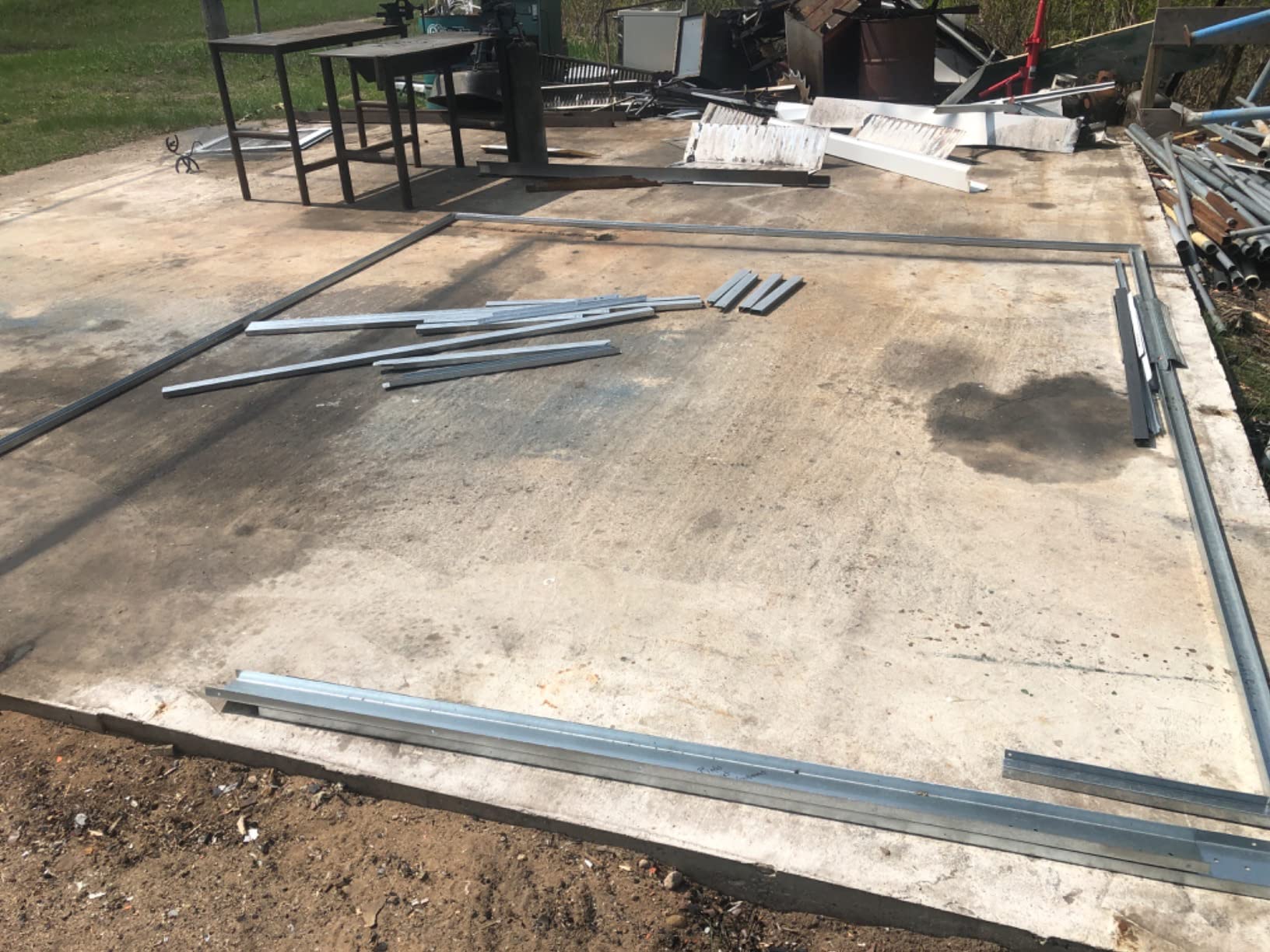 Arrow Shed 14' x 21' Murryhill Garage Galvanized Steel Extra Tall Walls Prefabricated Shed Storage Building, 14' x 21', Flute Gray - Customer Photo 1