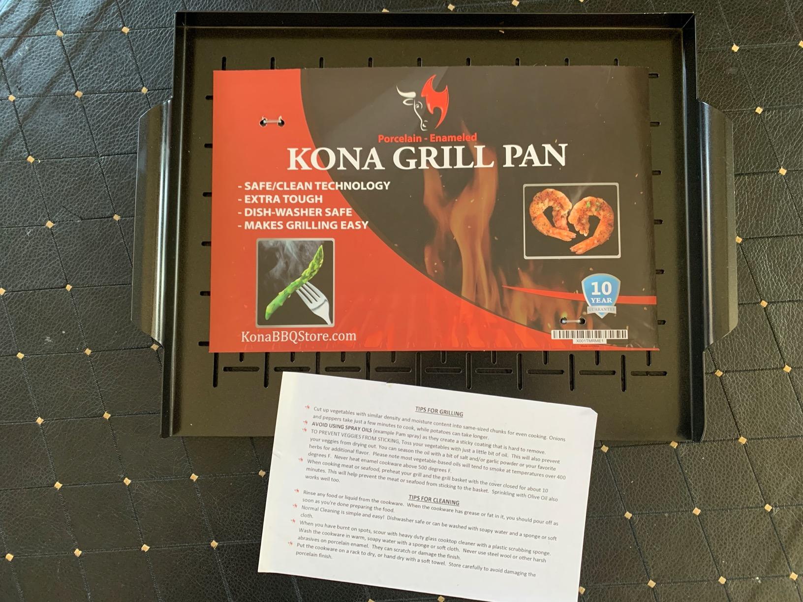 Kona Grill Mat & Grill Pan - The Ultimate Non-Stick Grilling Tray Combo - Customer Photo 1