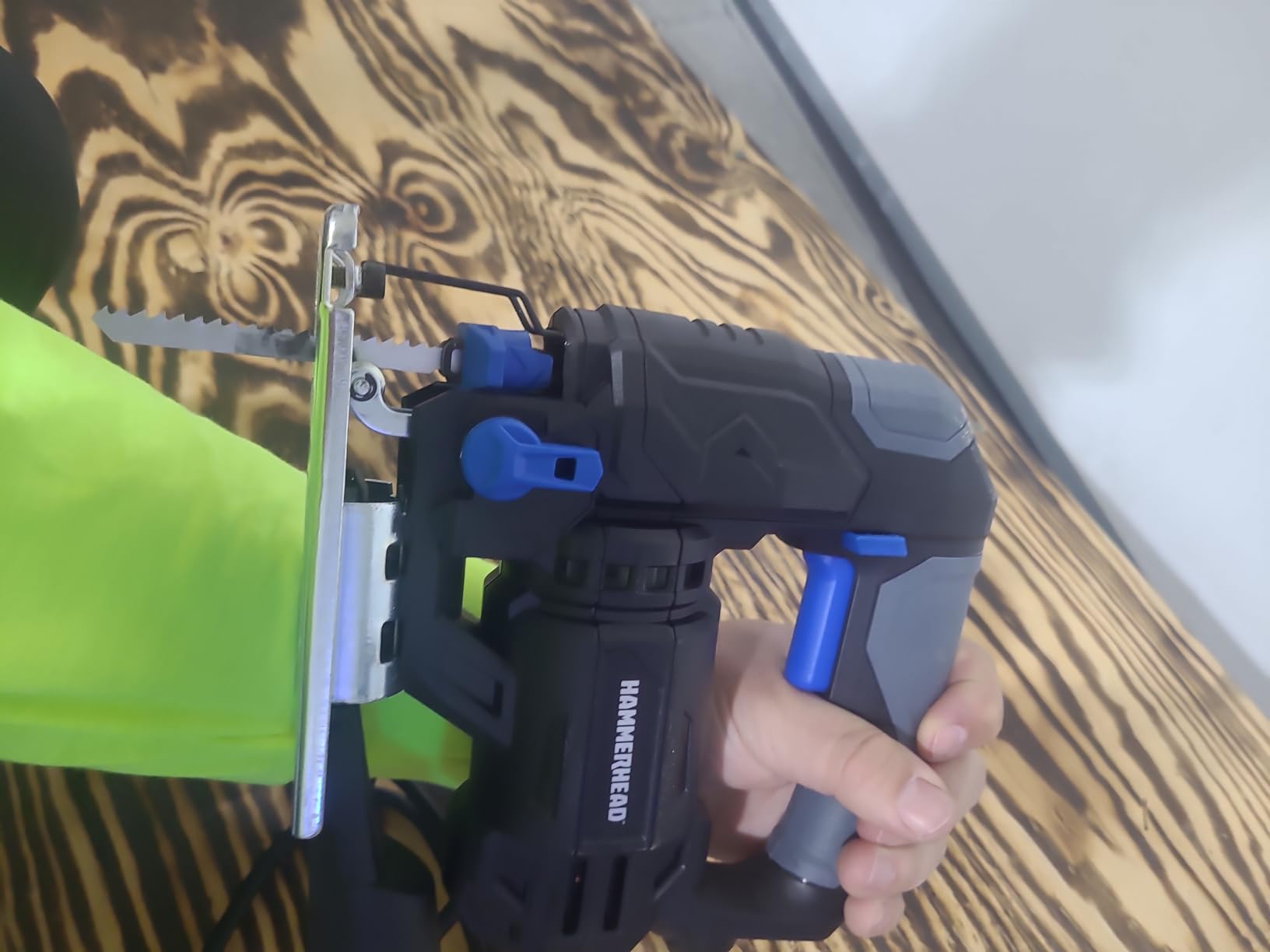 Hammerhead 4.8-Amp 3/4 Inch Jig Saw with 2pcs Wood Cutting Blades, Variable Speed and Orbital Function - HAJS048 - Customer Photo 3