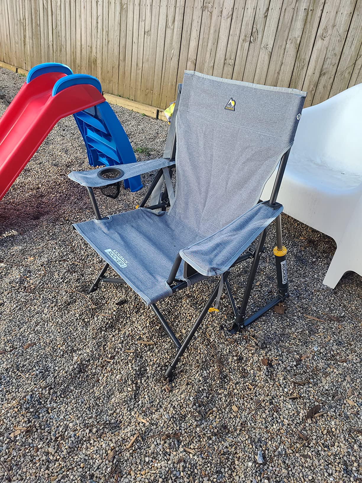 GCI Outdoor Kickback Rocker Outdoor Rocking Chair with Beverage Holder - Customer Photo 2