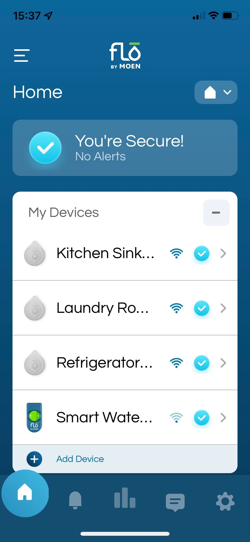 Moen Flo Smart Water Leak Detector, Drip or Flood Sensor Alarm for Home, 1-Pack, White, 920-004 - Customer Photo 1