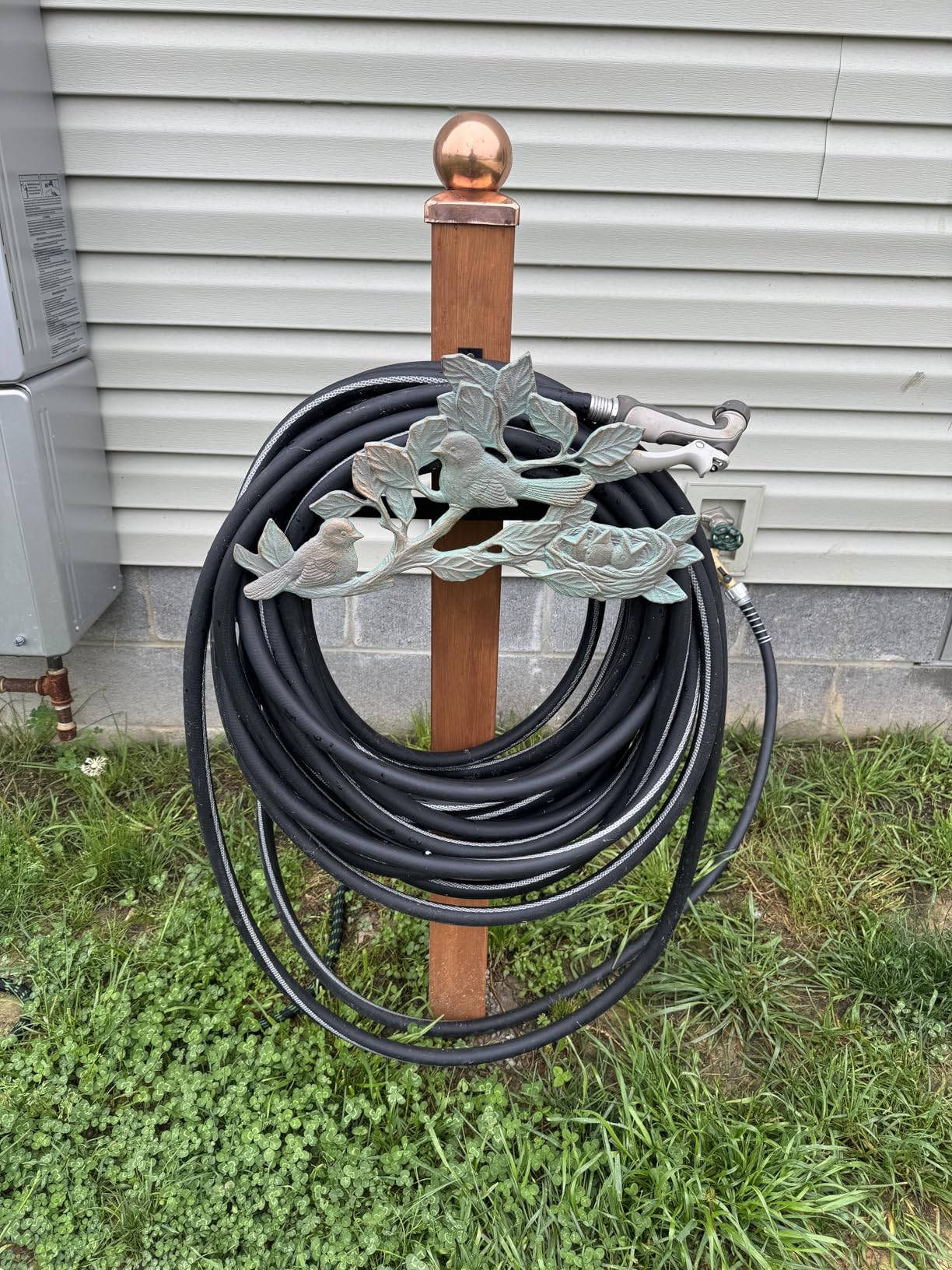 Solid Copper Ball Post Cap for 4x4 Wood Posts (3.5