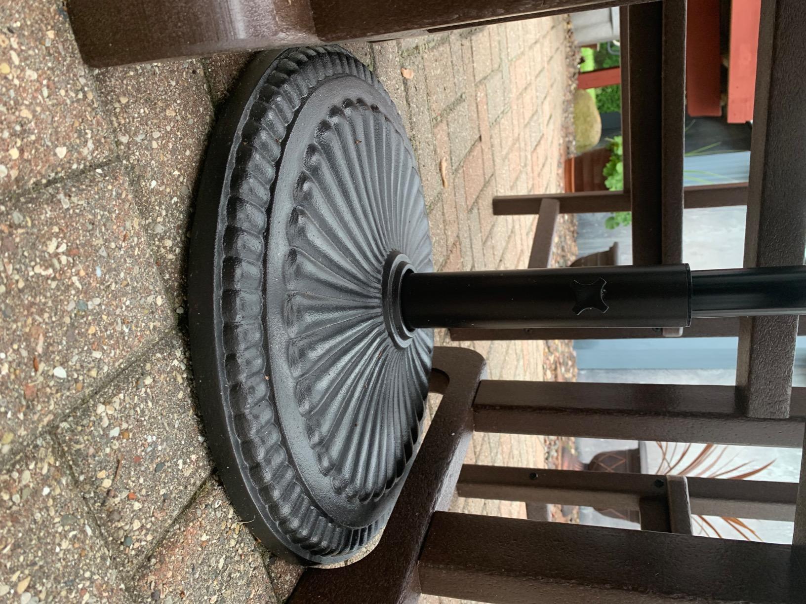 POLYWOOD La Casa Café 5-Piece Bar Height Set, Outdoor Patio Furniture Bar Table and 4 Tall Arm Chairs, All-Weather HDPE High Top Bistro Set for Deck, Balcony, Garden, Waterproof, Slate Grey - Customer Photo 1