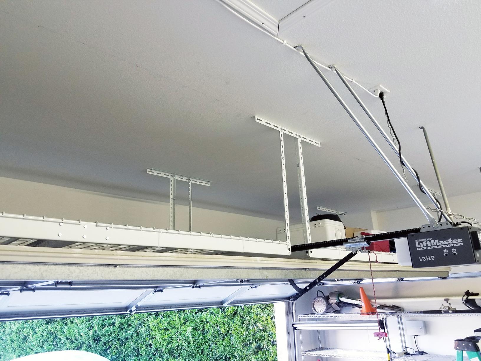 SafeRacks 4x8 Overhead Garage Storage Rack Heavy Duty - Hammertone (24