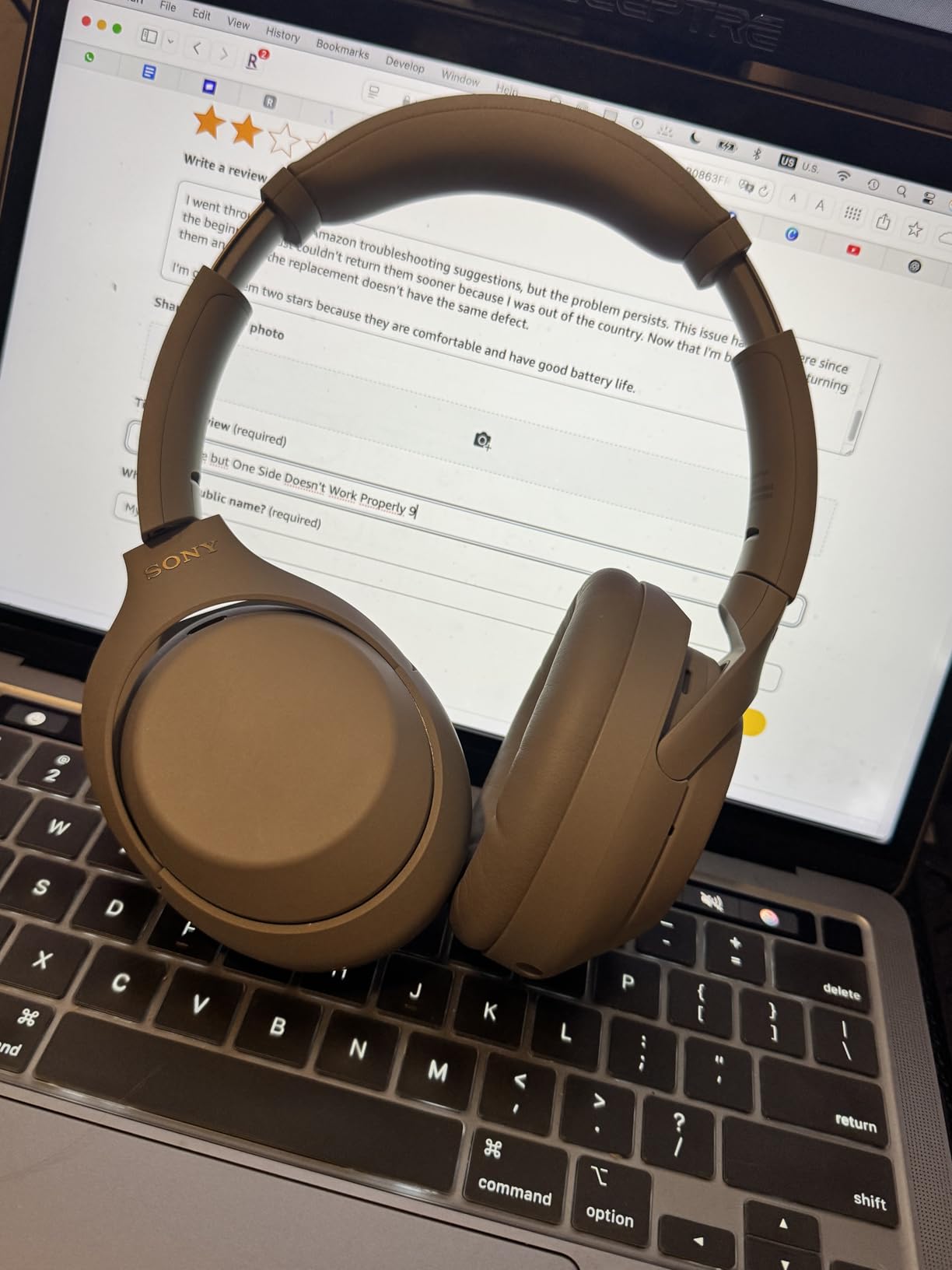 Sony WH-1000XM4 Wireless Premium Noise Canceling Overhead Headphones with Mic for Phone-Call and Alexa Voice Control, Black - Customer Photo 1