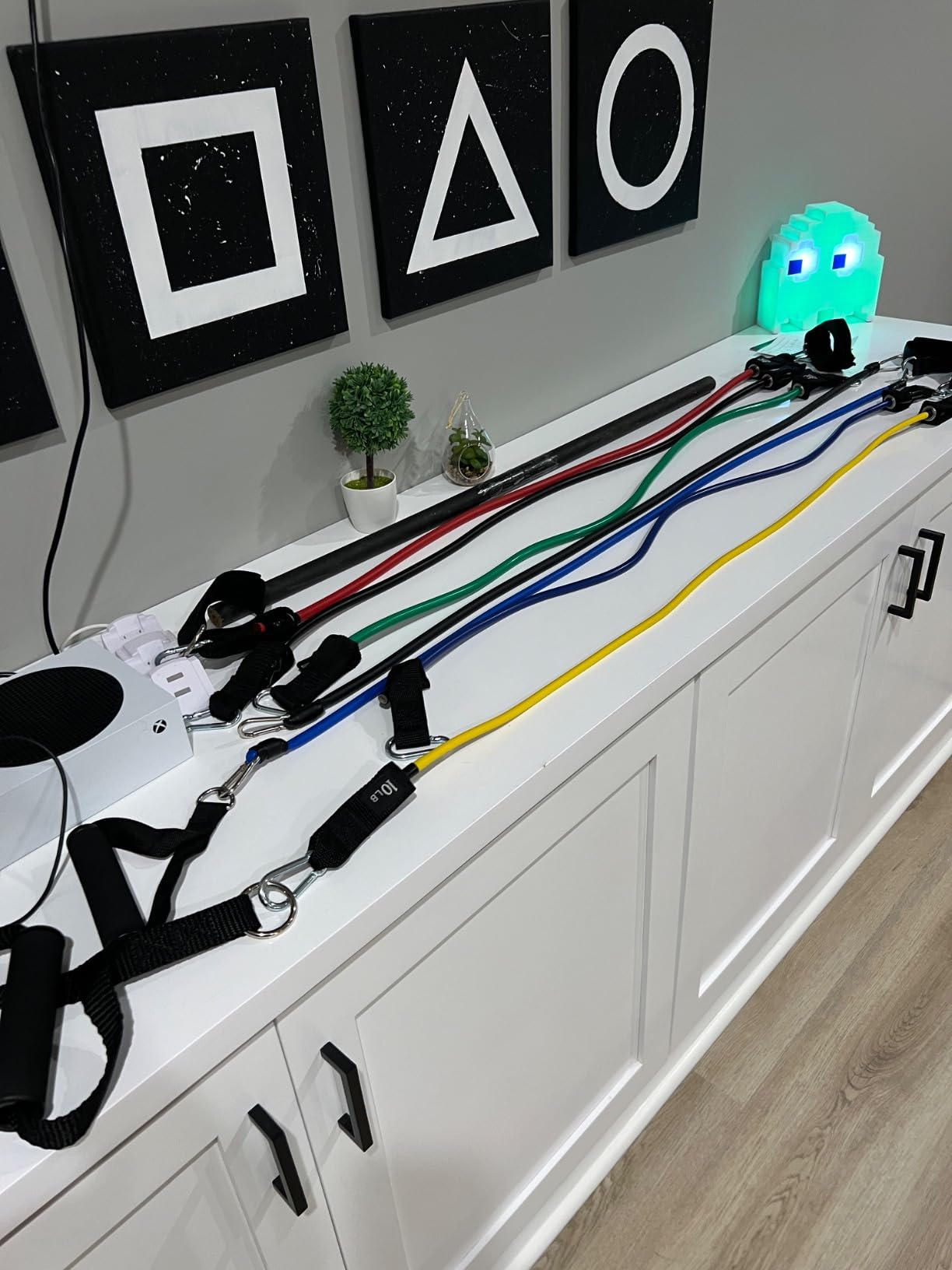 VEICK Resistance Bands, Exercise Bands, Workout Bands, Resistance Bands for Working Out with Handles for Men and Women, Exercising Bands for Fitness Weights Work Out at Home - Customer Photo 1