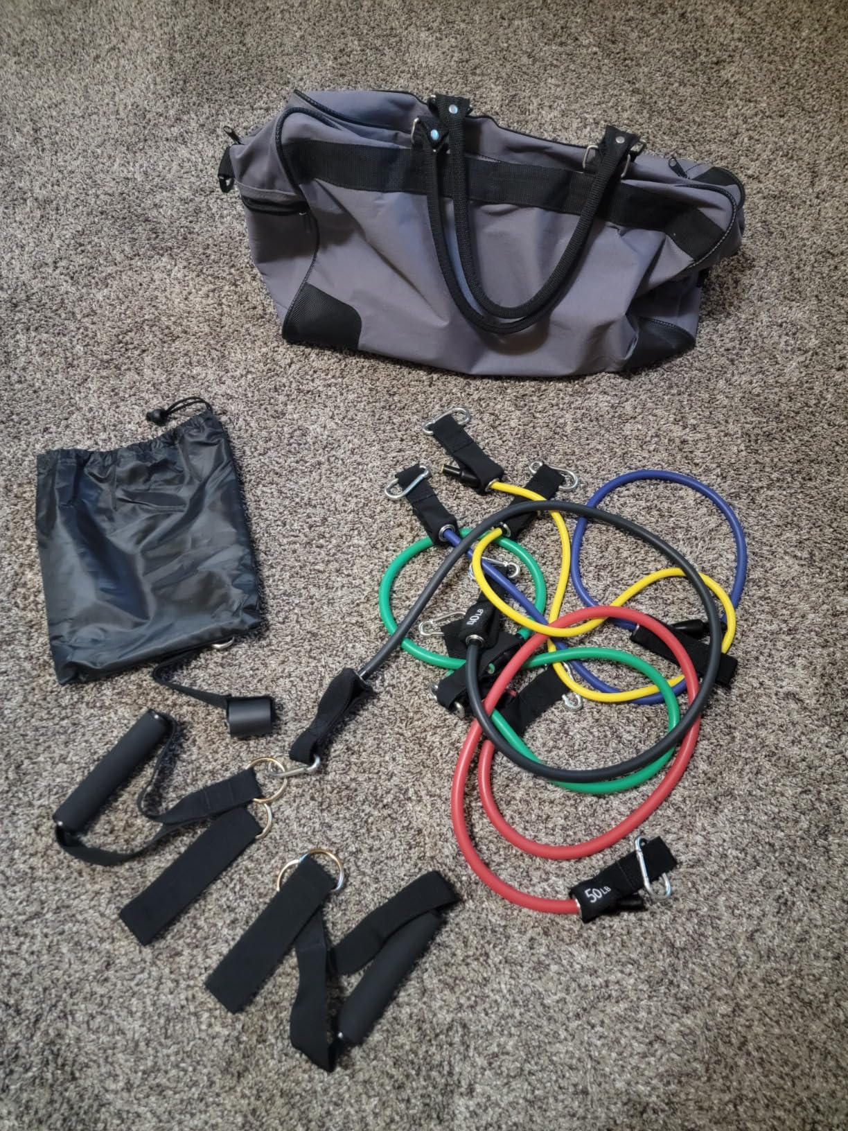 VEICK Resistance Bands, Exercise Bands, Workout Bands, Resistance Bands for Working Out with Handles for Men and Women, Exercising Bands for Fitness Weights Work Out at Home - Customer Photo 2