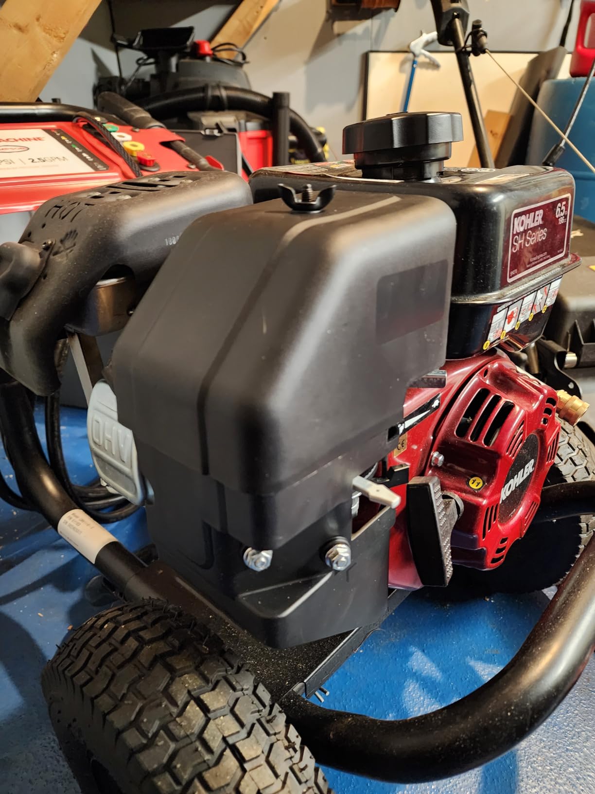 Simpson 3400 PSI Gas Pressure Washer, 2.5 GPM Residential Power Washer, Cold Water, 25' Hose, Clean Machine, 49-State Compliant (CM61083) - Customer Photo 1