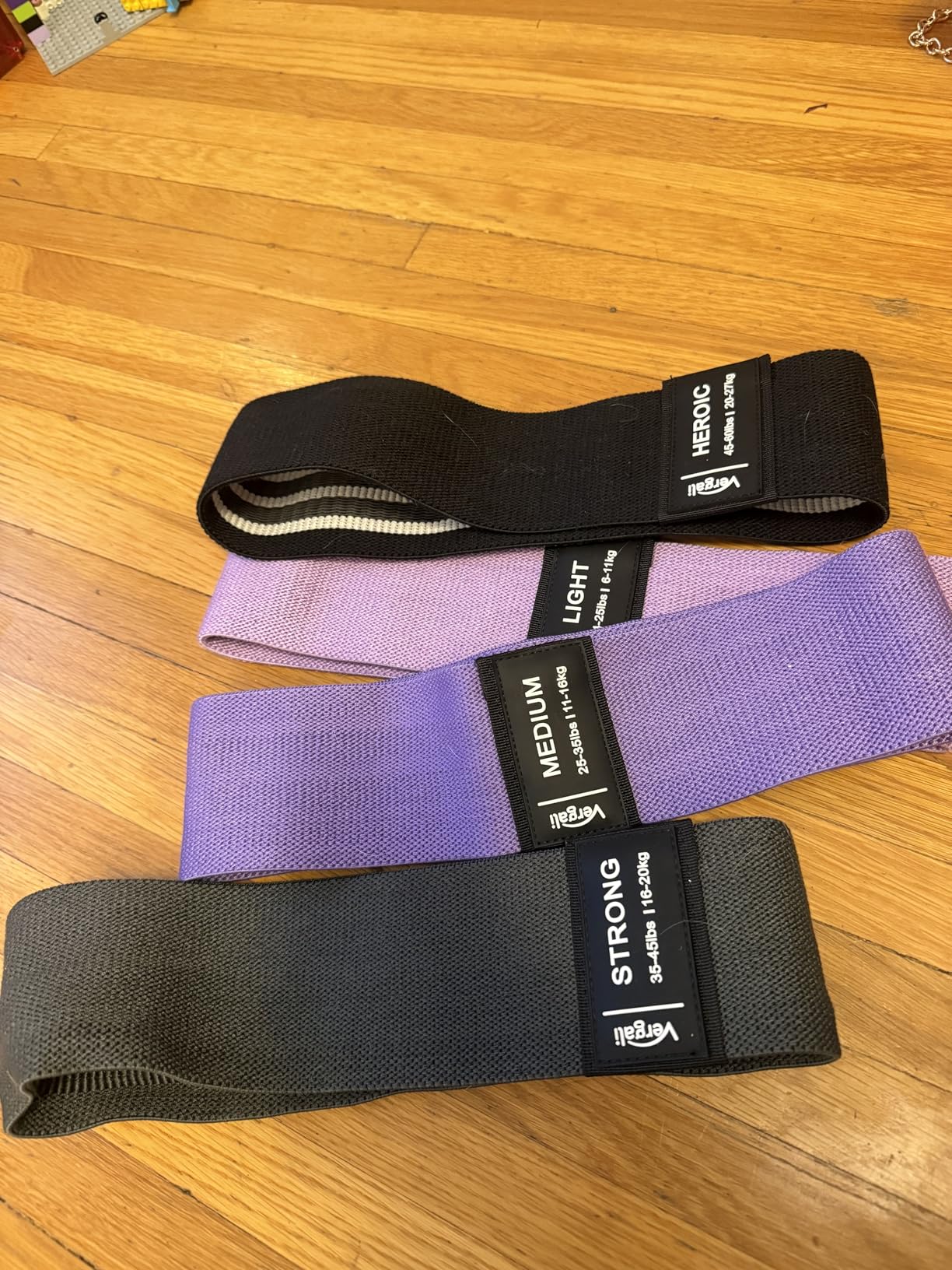 Resistance Bands for Working Out with Workout Bands Guide. 4 Booty Bands for Women Men Fabric Elastic Bands for Exercise Bands Resistance Bands for Legs Bands for Working Out Hip Thigh Glute Bands Set - Customer Photo 1