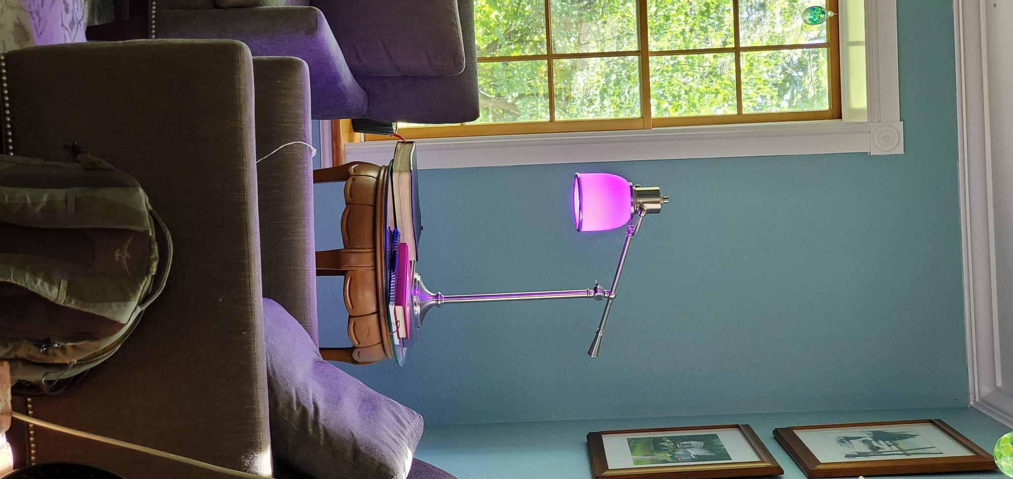 SYLVANIA Wifi LED Smart Light Bulb, 60W Equivalent Full Color and Tunable White A19, Dimmable, Compatible with Alexa and Google Home Only - 4 Pack (75674) - Customer Photo 2