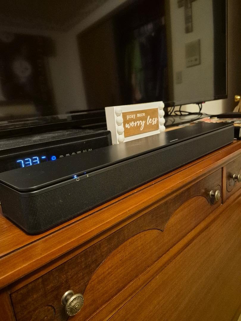 Bose TV Speaker - Soundbar for TV with Bluetooth and HDMI-ARC Connectivity, All-in-One Compact Soundbar, Includes Remote Control, Black - Customer Photo 1